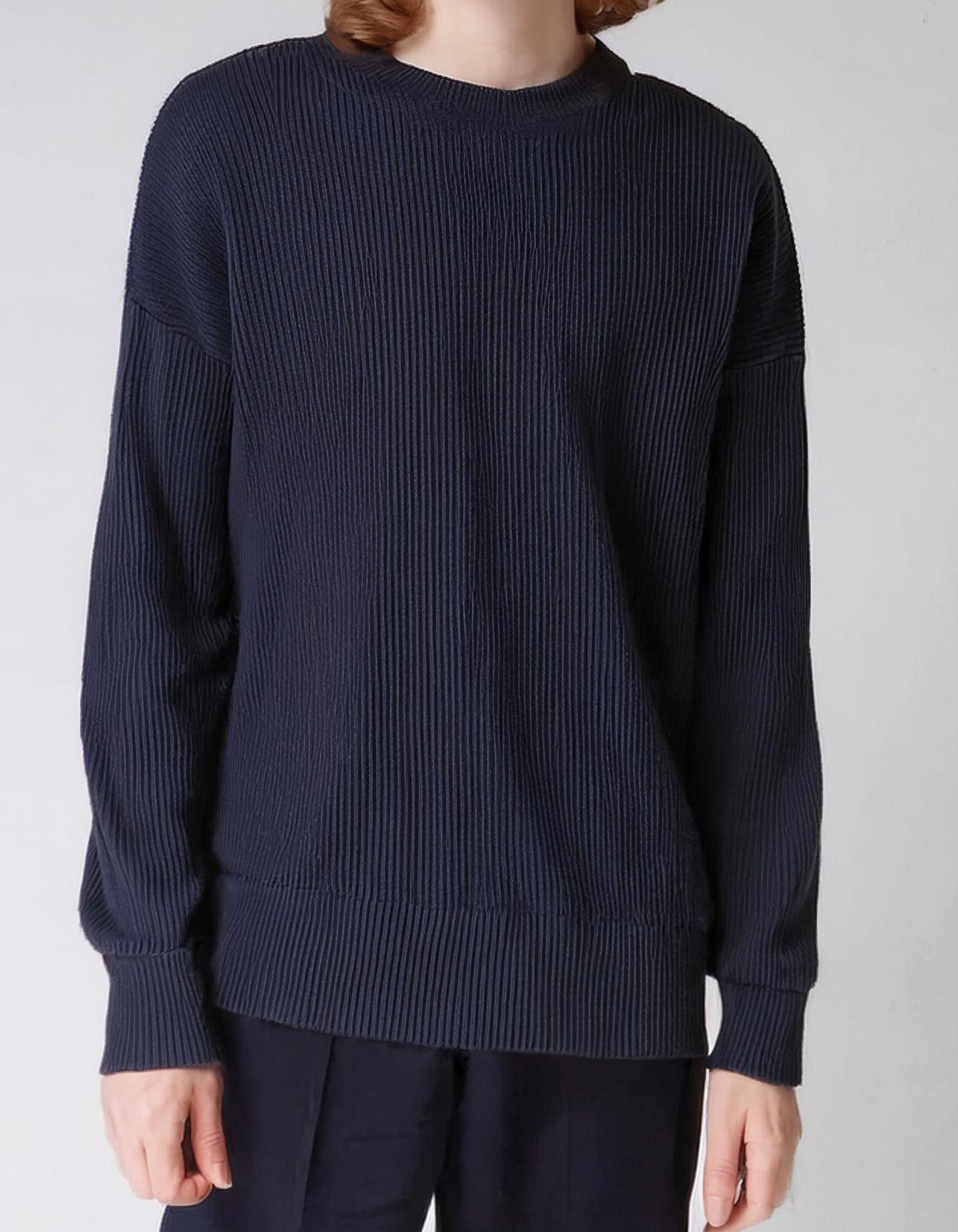 Navy Blue Crewneck Sweater 2