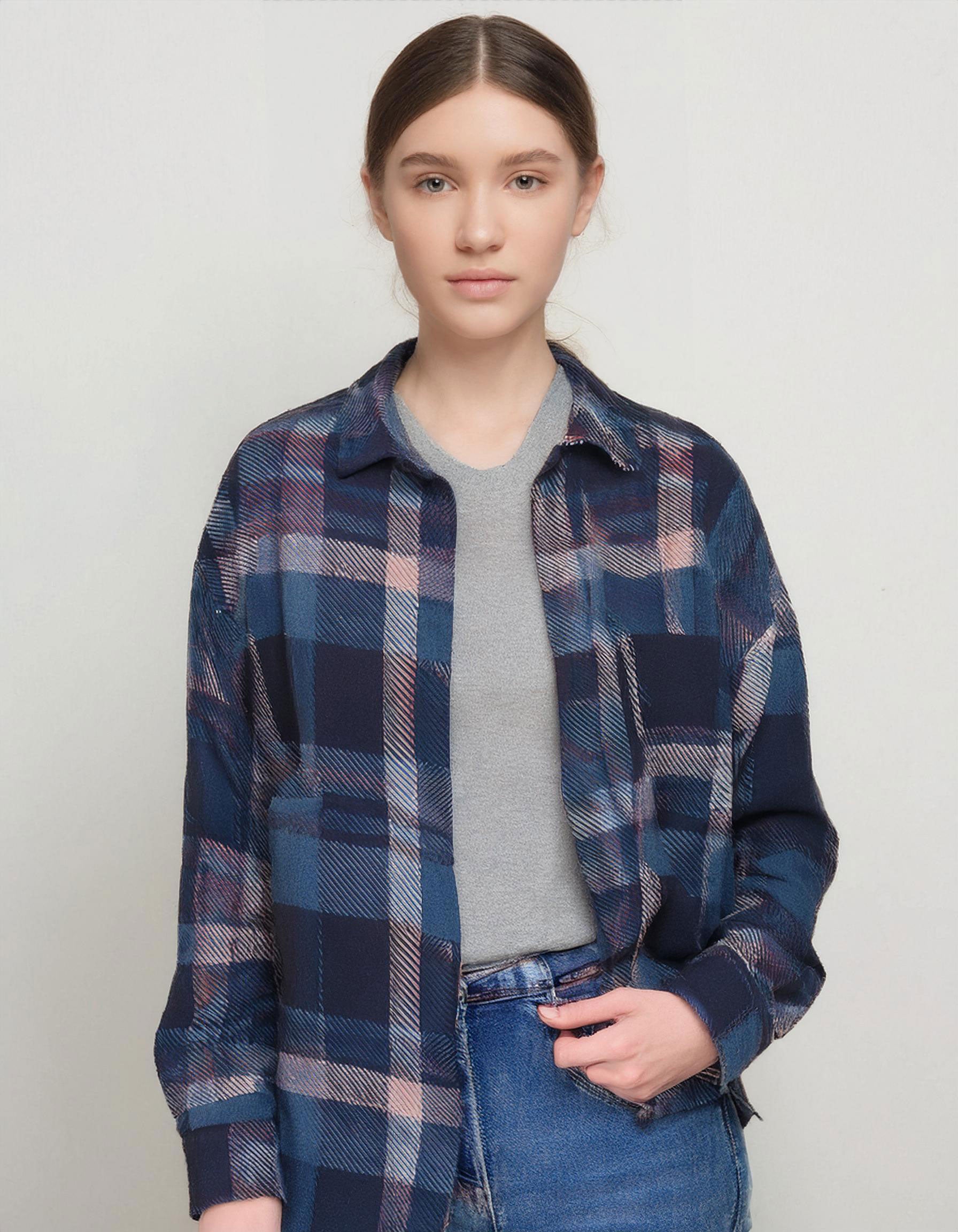Navy Night Sky Flannel Shirt 2