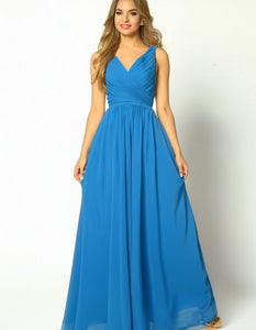 Ocean Sapphire Evening Gown