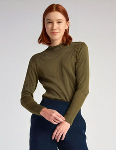 Olive Green Crewneck Sweater