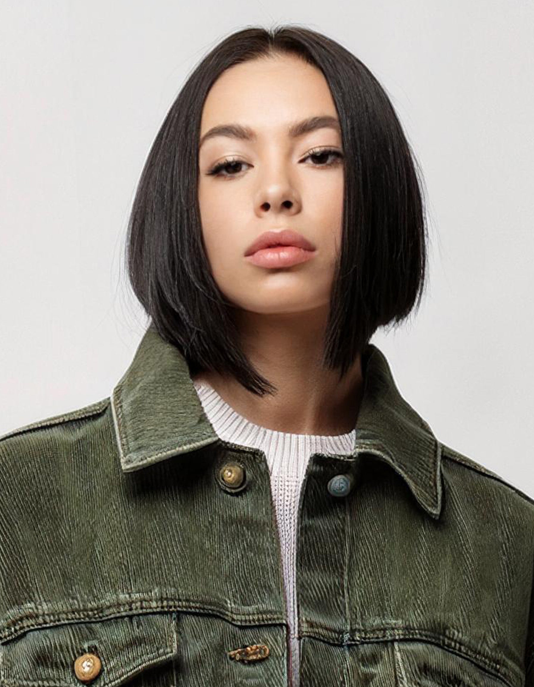 Olive Green Denim-Style Jacket 3