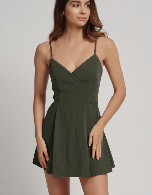 Olive Night Out Mini Dress