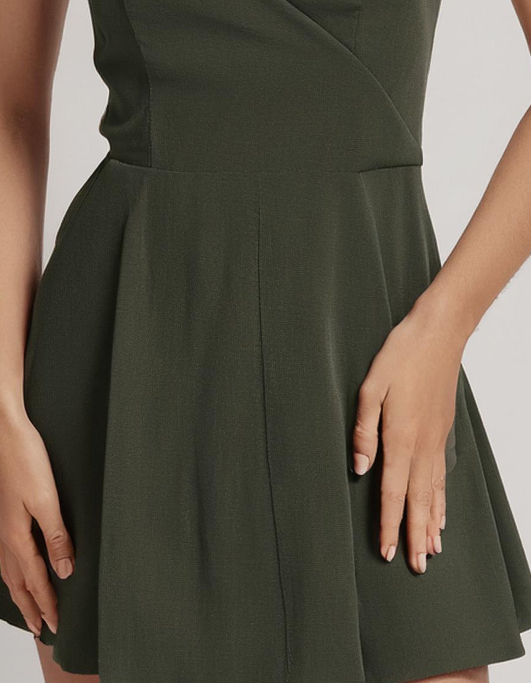 Olive Night Out Mini Dress 3