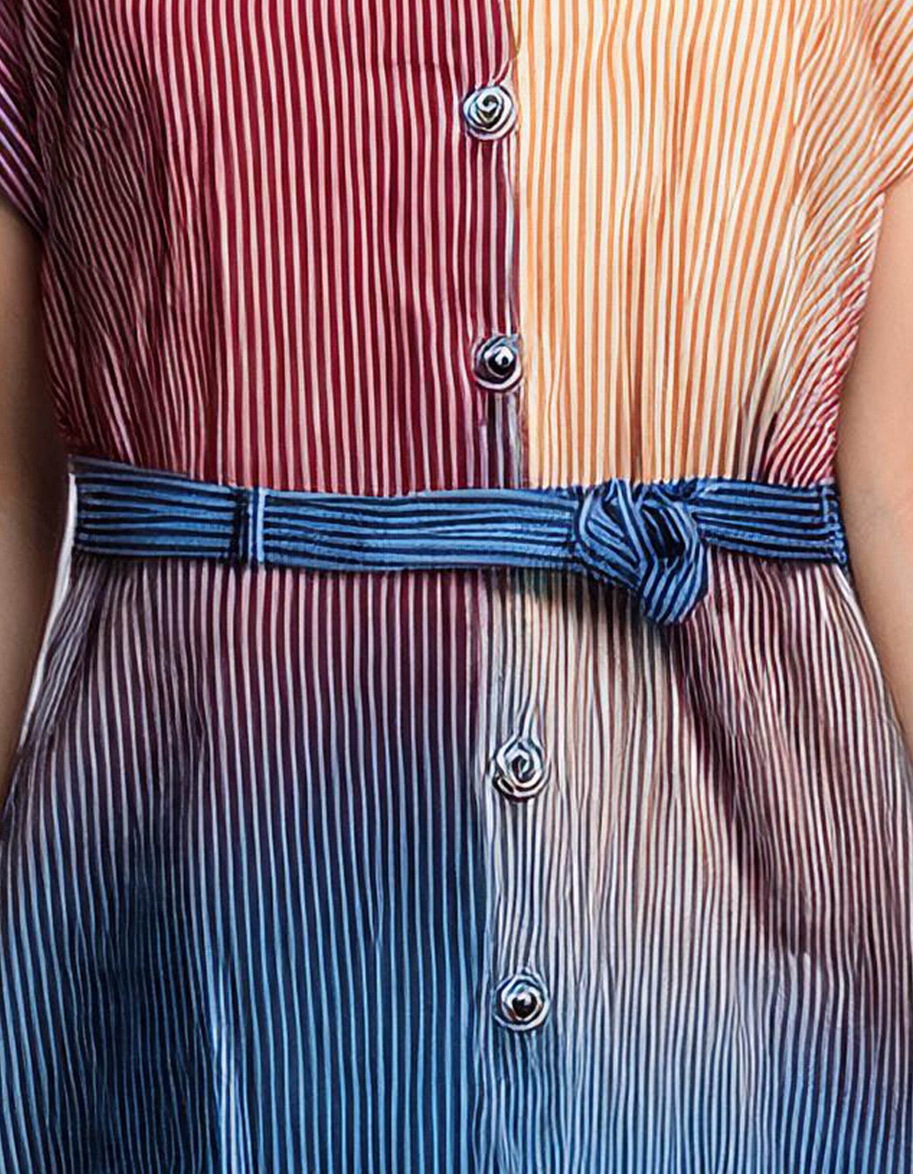 Ombre Denim Shirt Dress 3