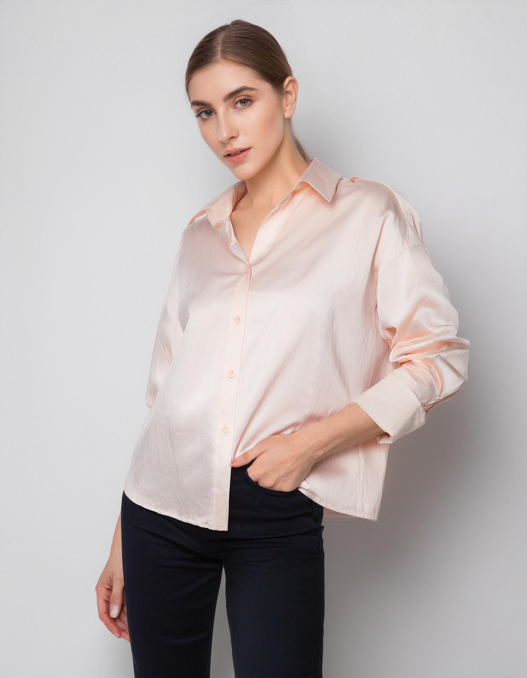 Pale Pink Button-Up Dress Shirt