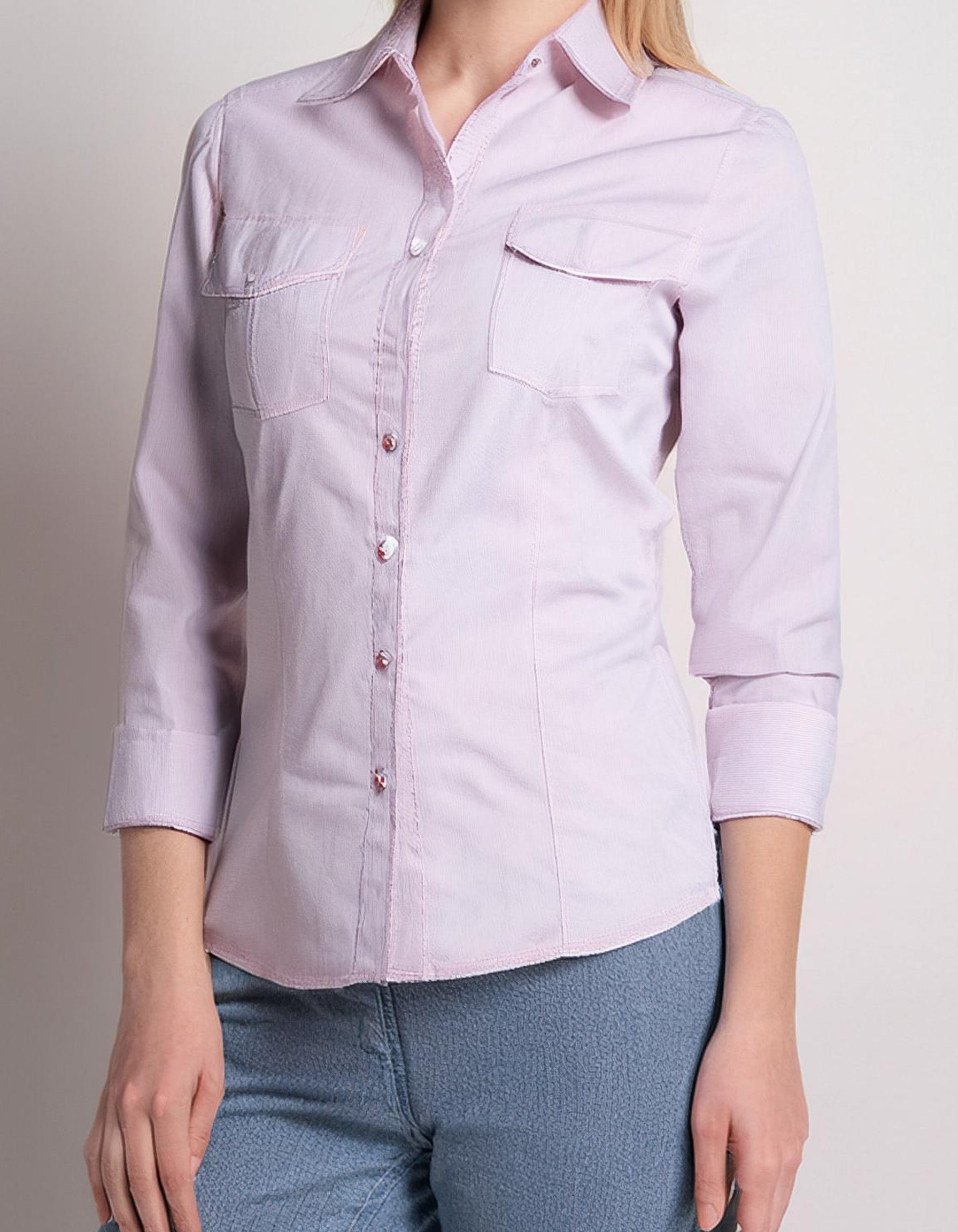 Pale Pink Relaxed Fit Dress Shirt 2