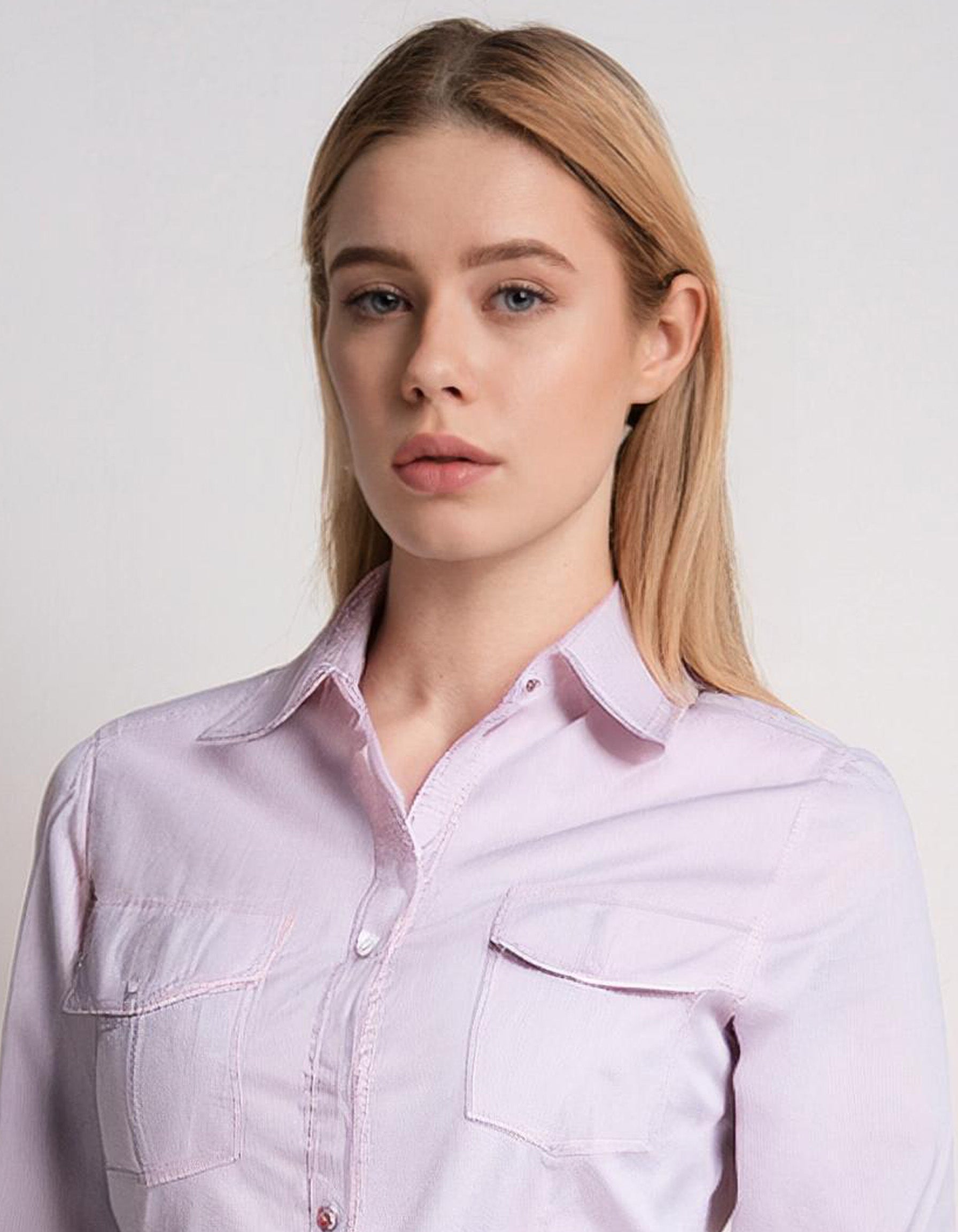 Pale Pink Relaxed Fit Dress Shirt 4