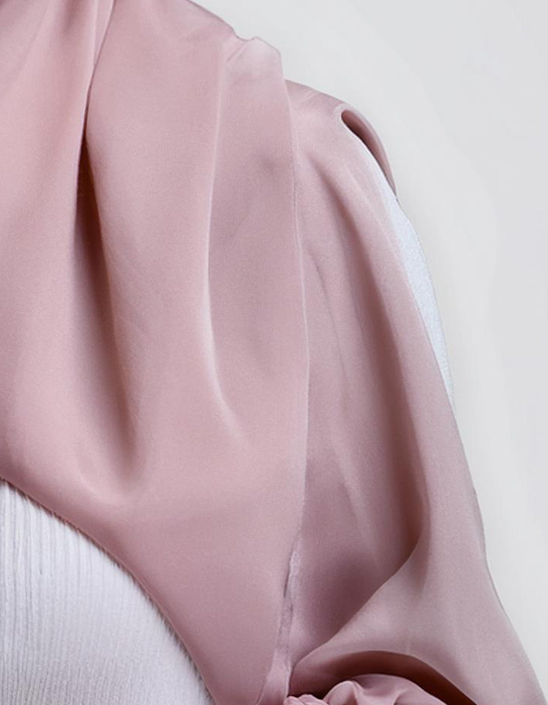 Pastel Pink Chiffon Hijab 4