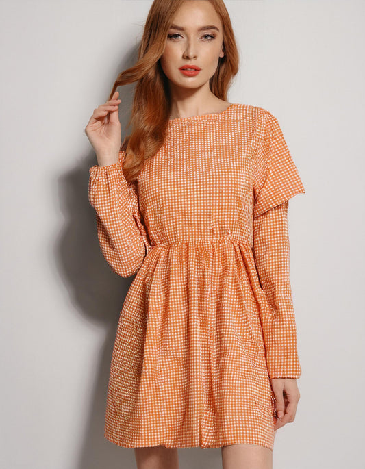 Peach Blossom Mini Dress