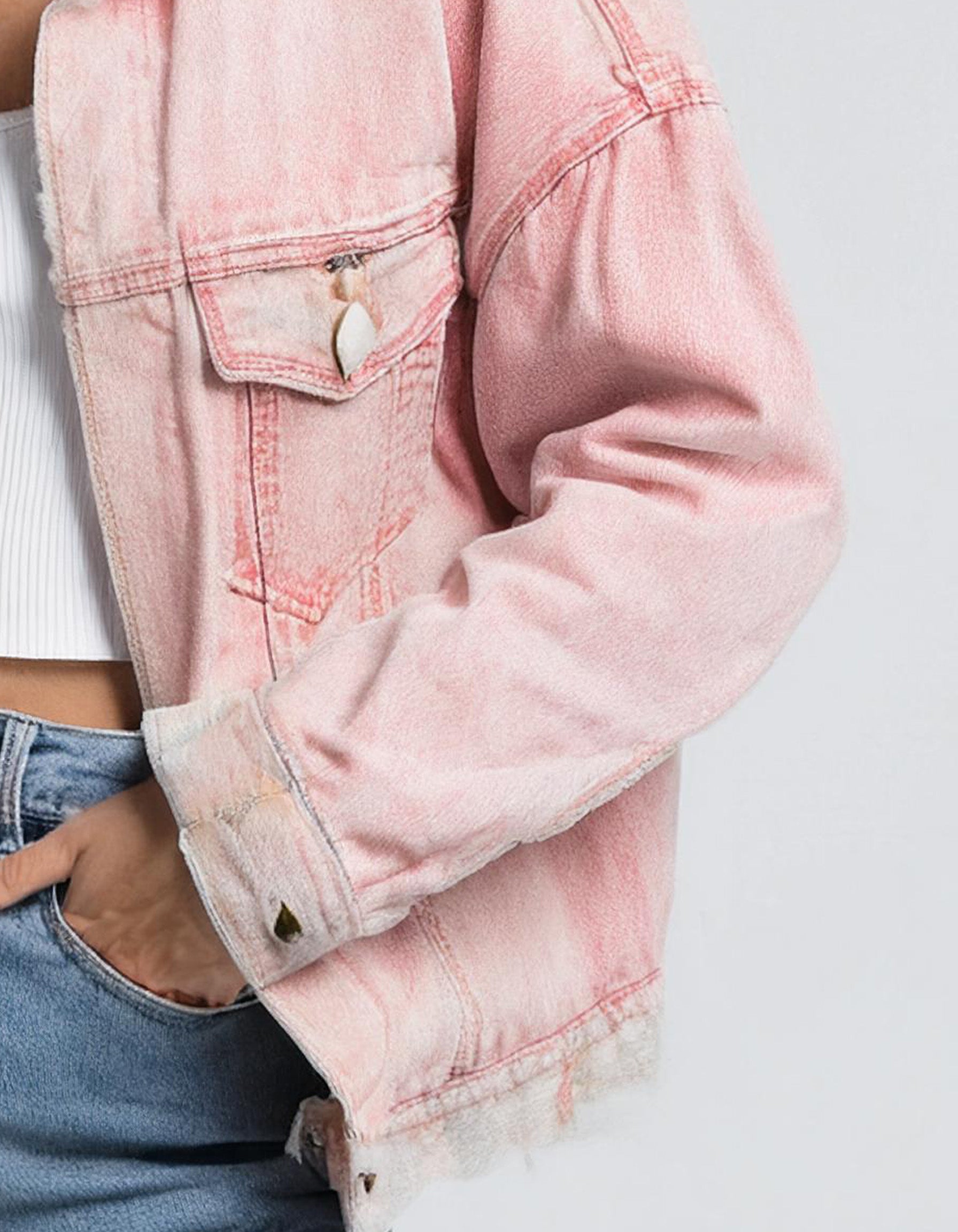 Pink Denim Jacket 3