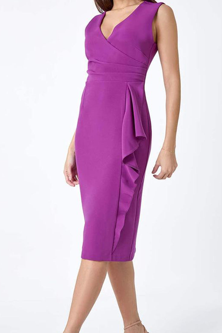 Plum Perfection Wrap Dress 2