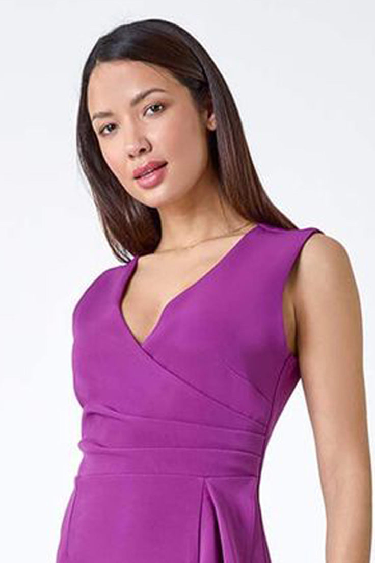 Plum Perfection Wrap Dress 4