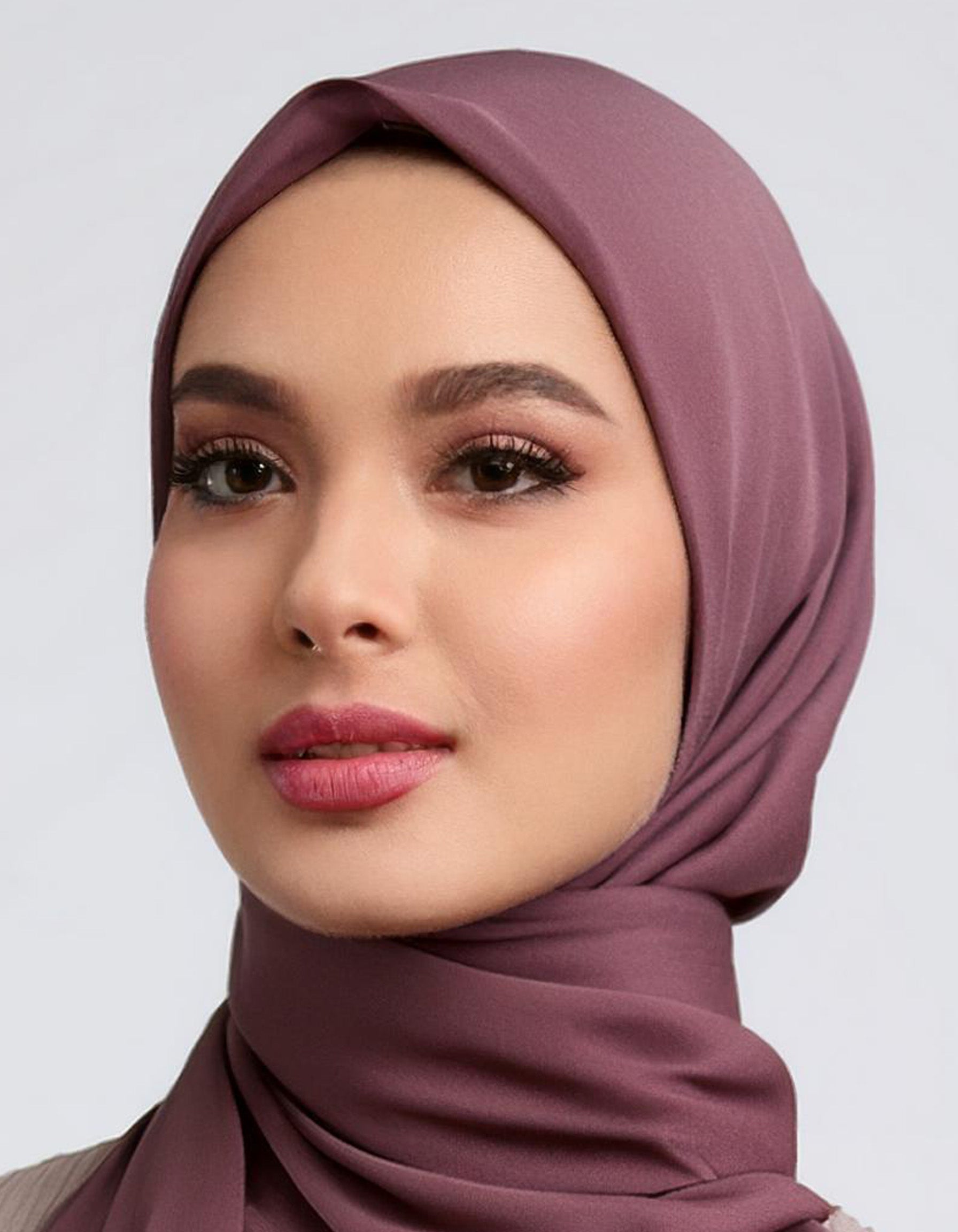 Plum Purple Viscose Hijab 4
