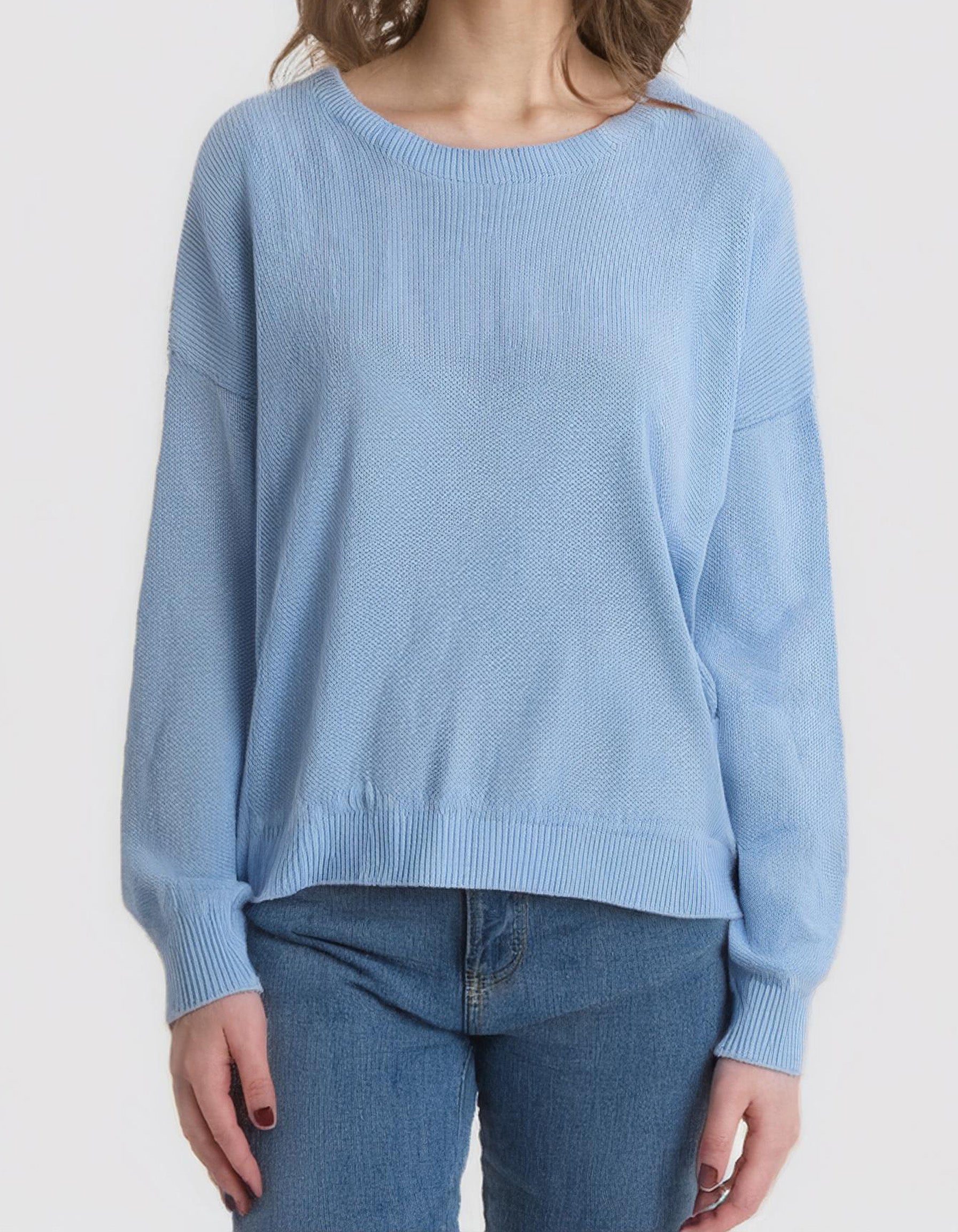 Powder Blue Crewneck Sweater 2
