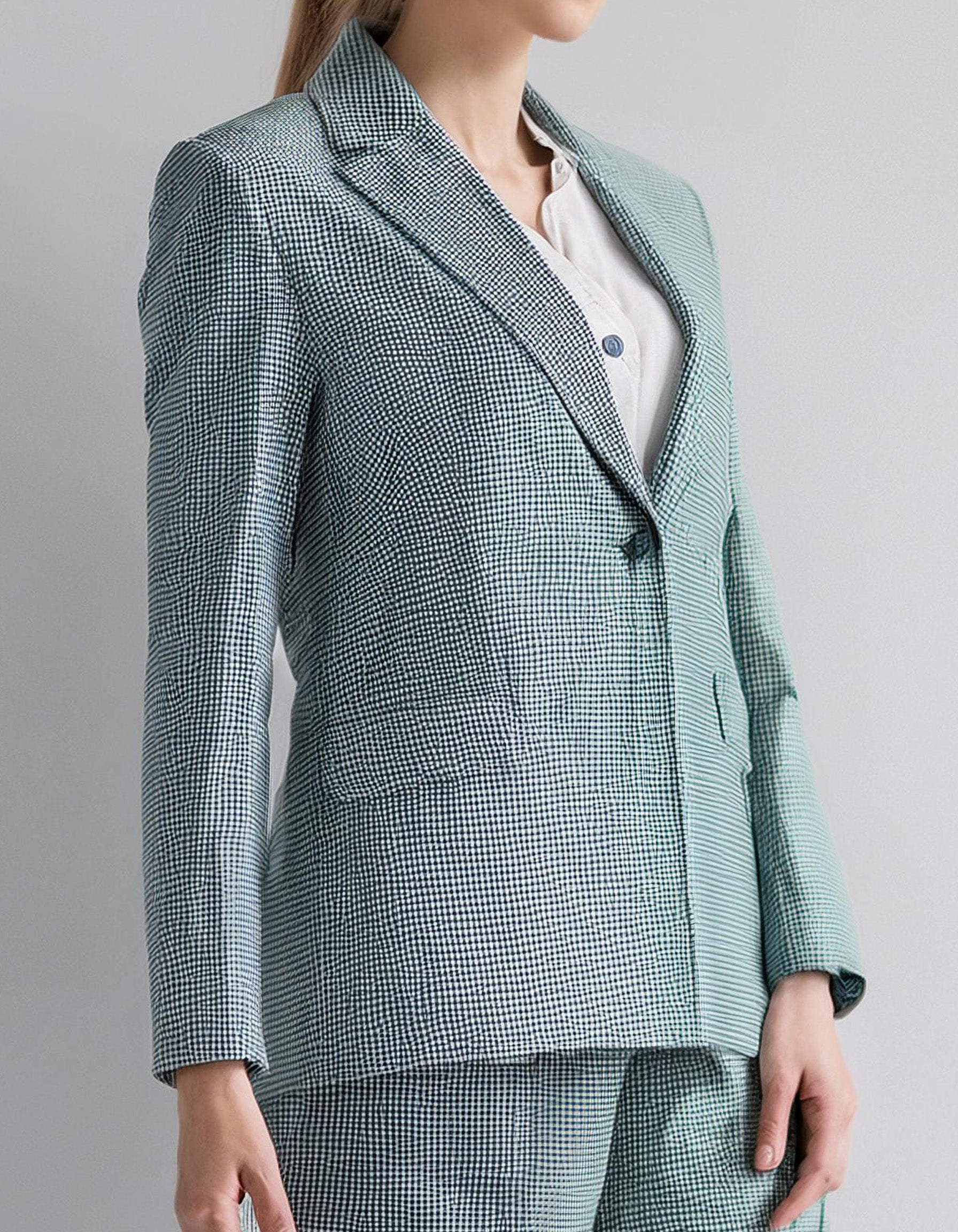 Powder Blue Fitted Blazer 2