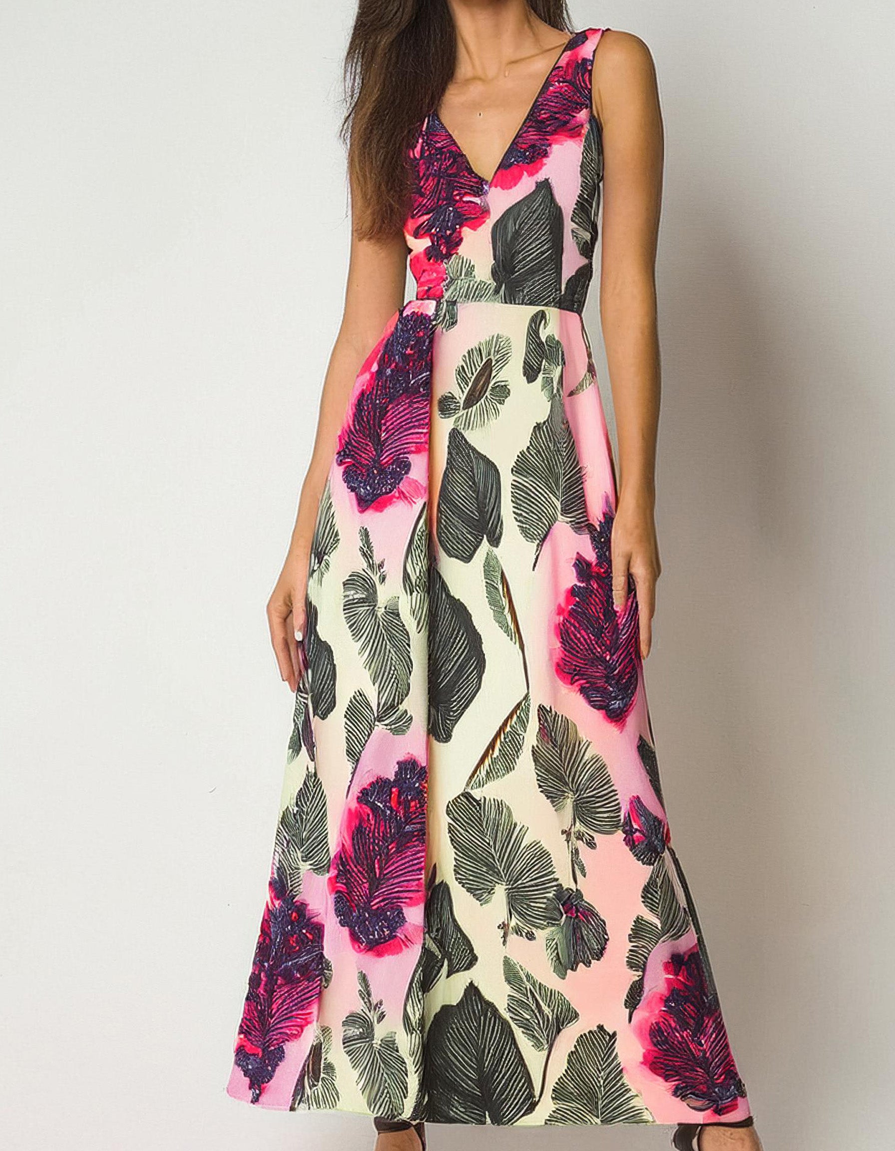 Raspberry Swirl Maxi Dress 2