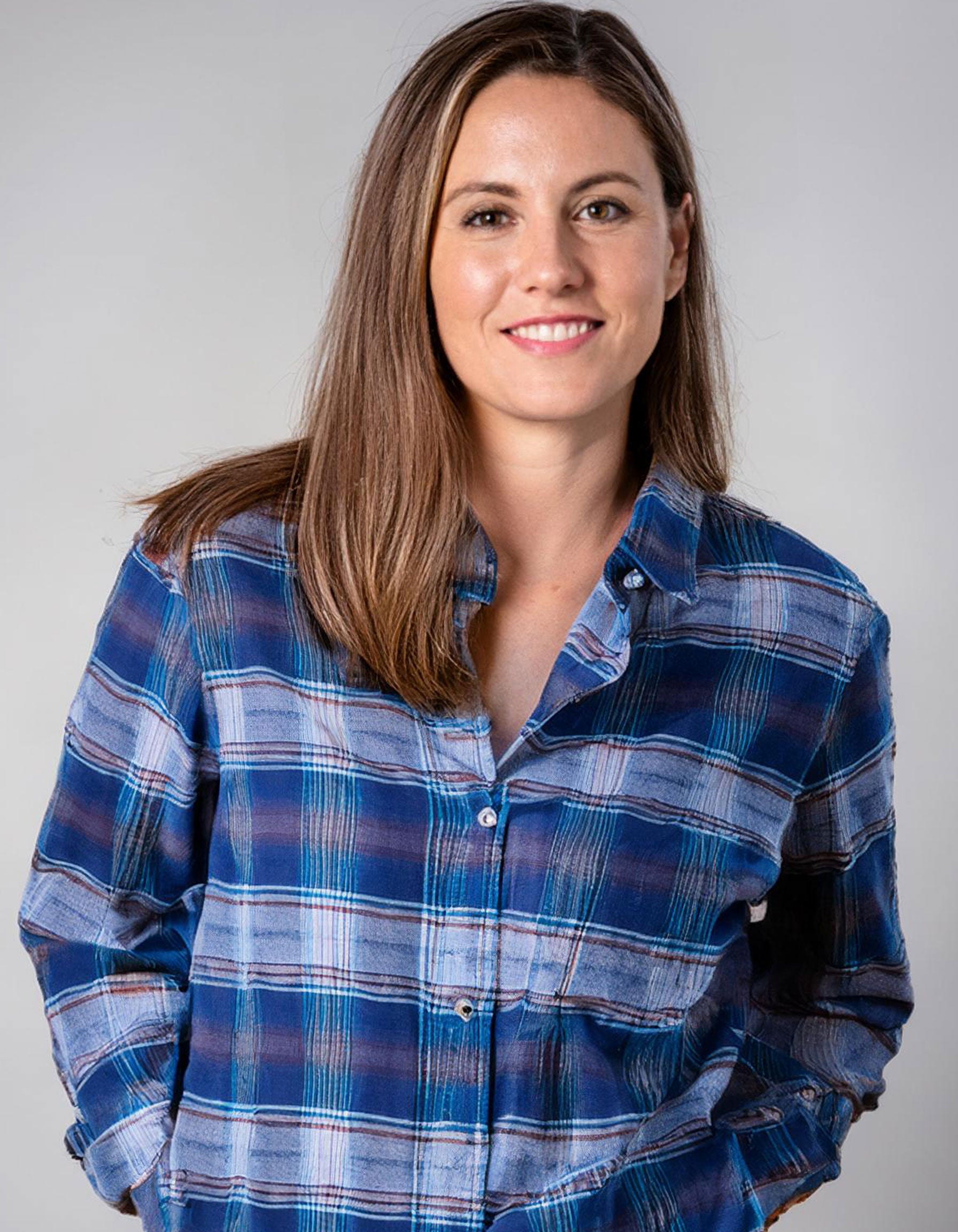 Royal Blue Check Flannel Shirt 3