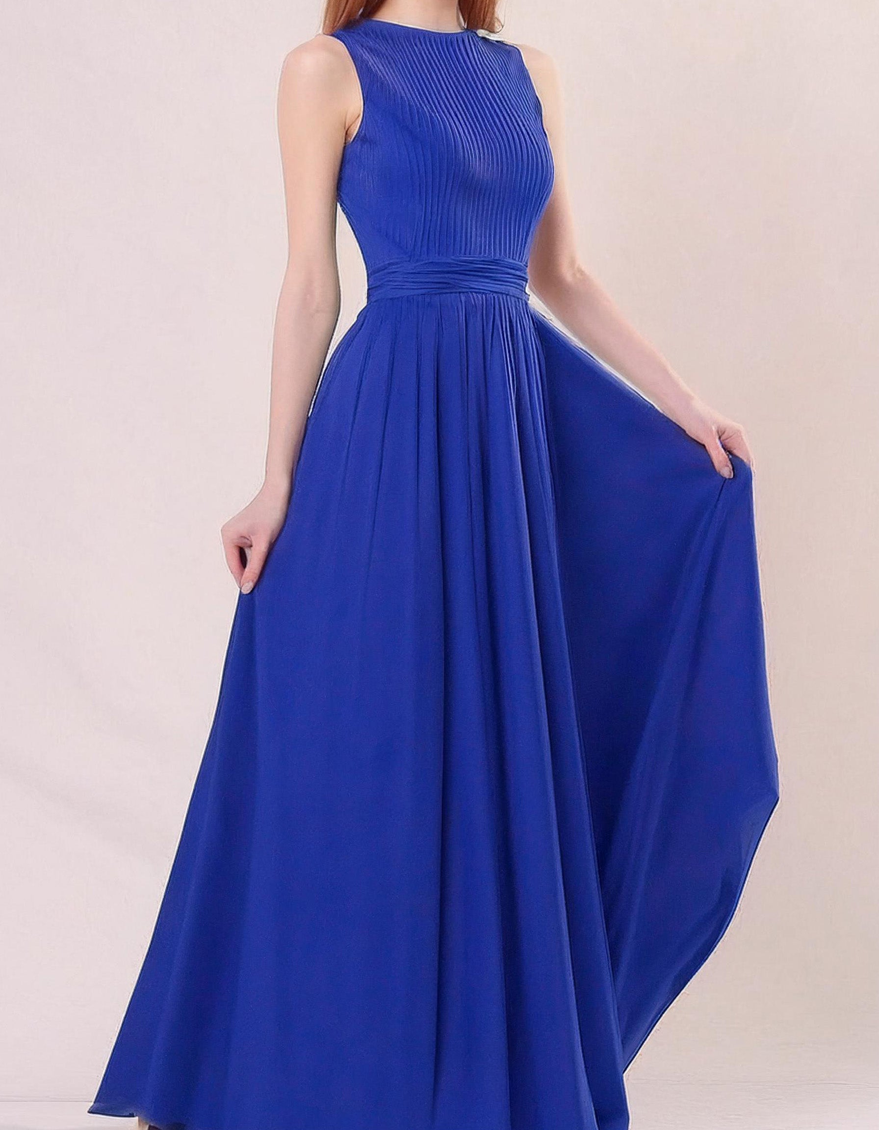Royal Cobalt Evening Gown 2