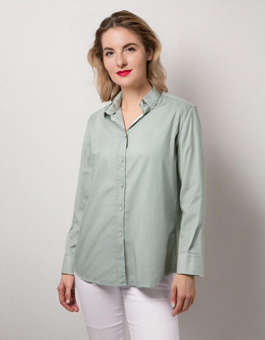 Sage Green Casual Dress Shirt