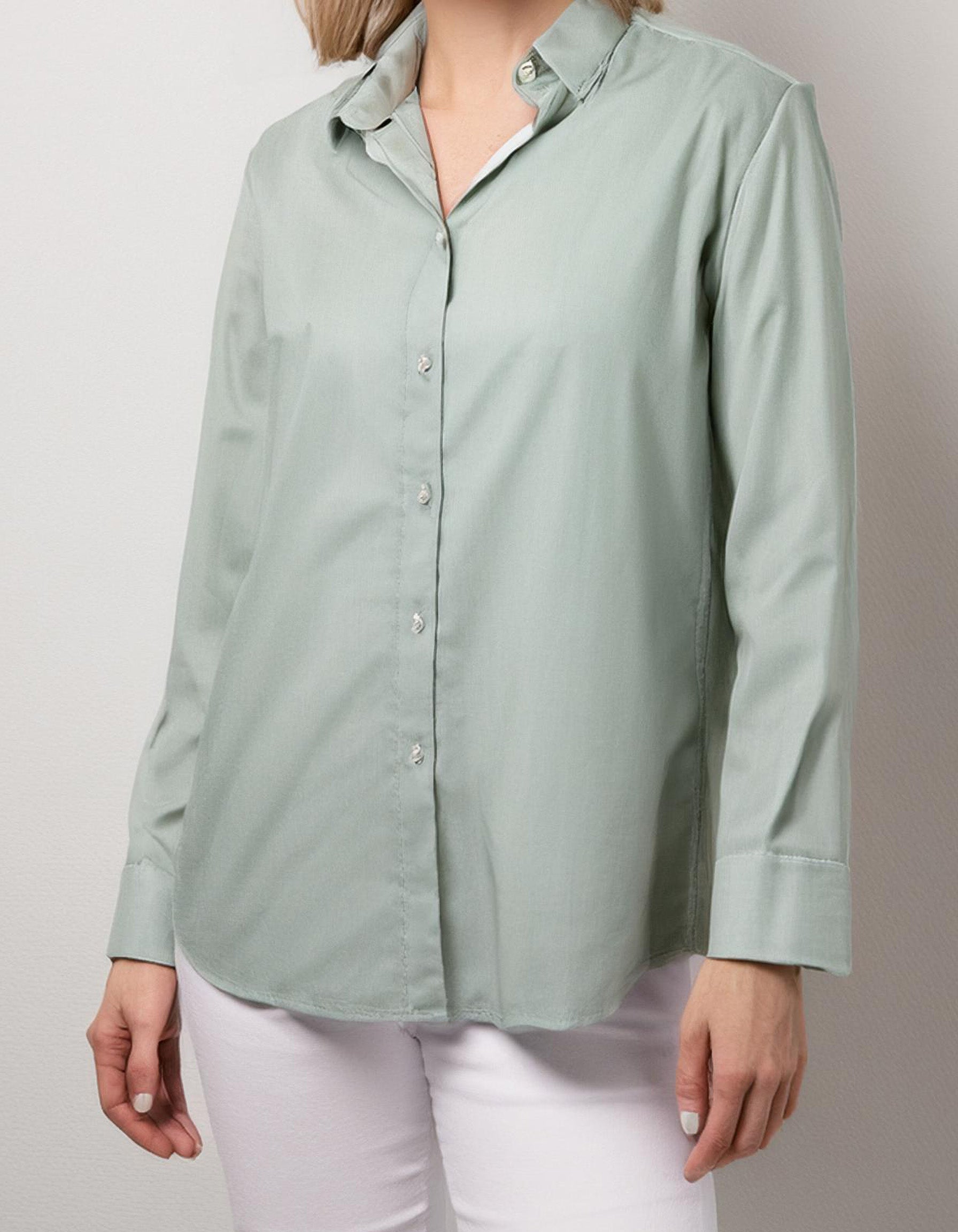 Sage Green Casual Dress Shirt 2