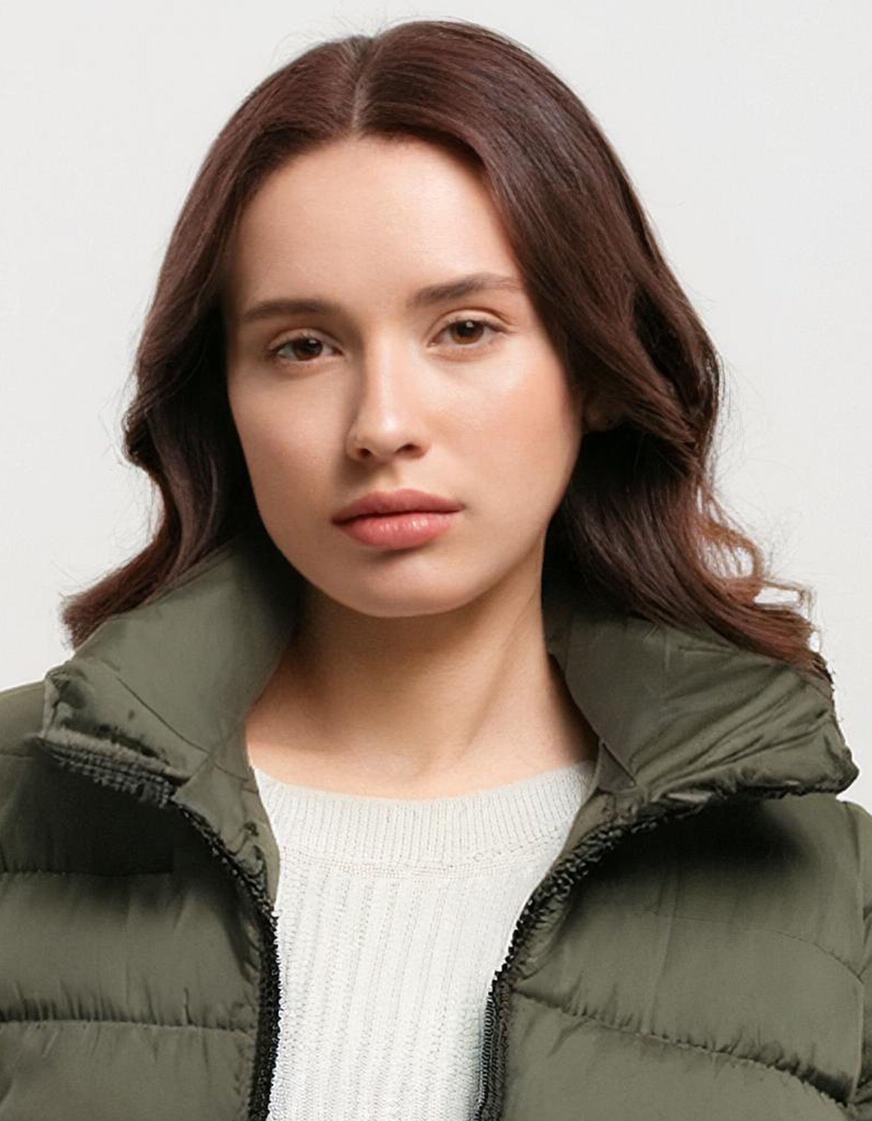 Sage Green Quilted Puffer Jacket 4