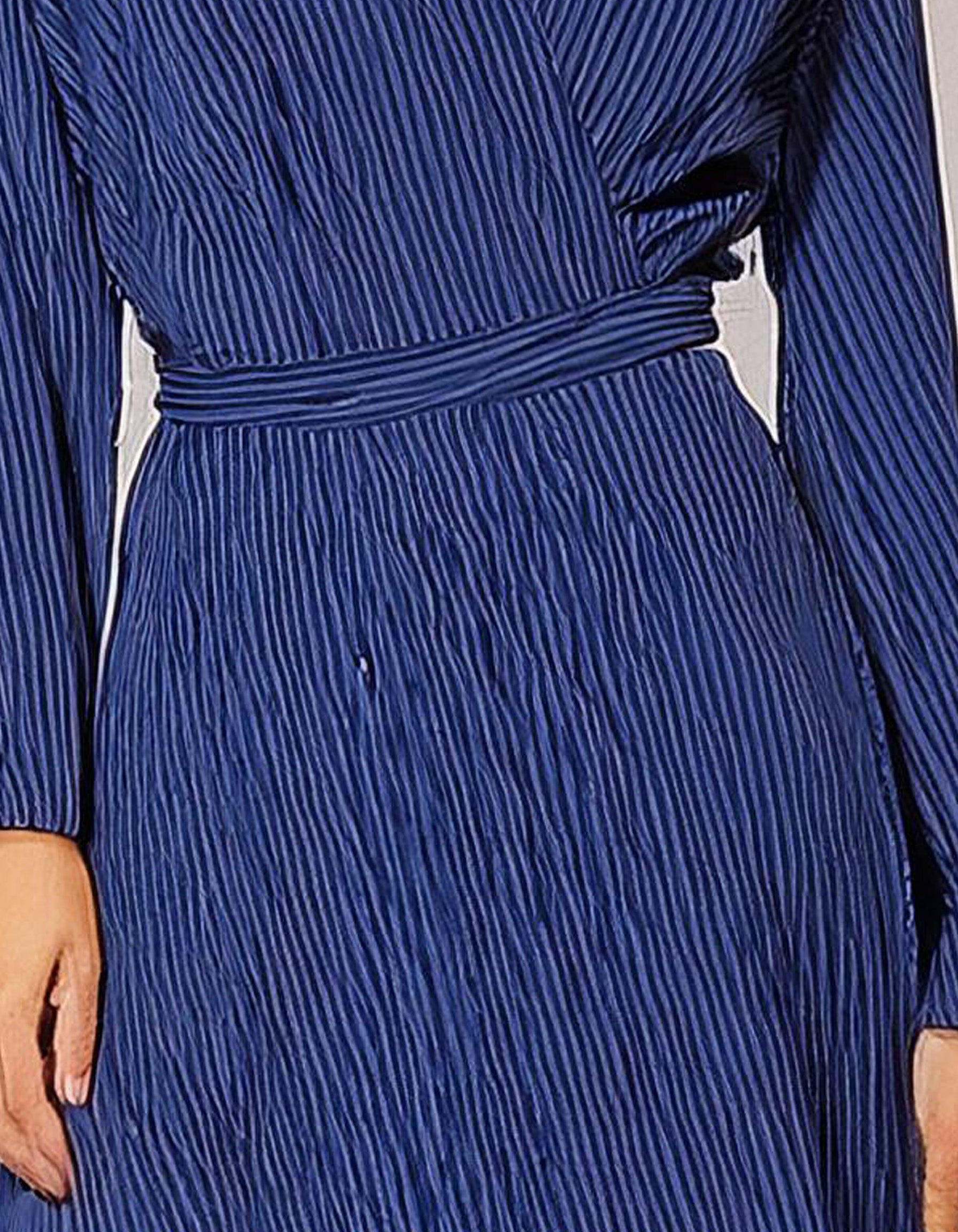 Sapphire Elegance Wrap Dress 3