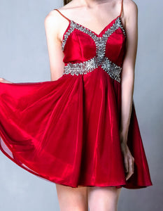 Scarlet Enchantment Cocktail Dress