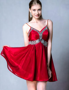 Scarlet Enchantment Cocktail Dress