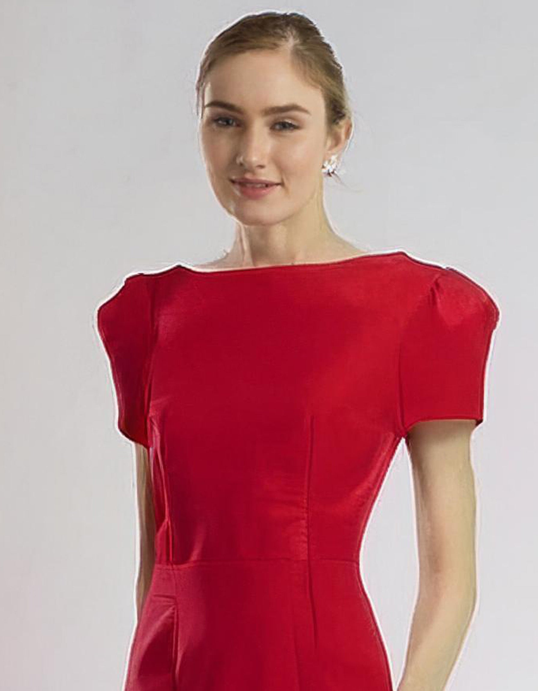 Scarlet Sleeveless Sheath Midi Dress 4