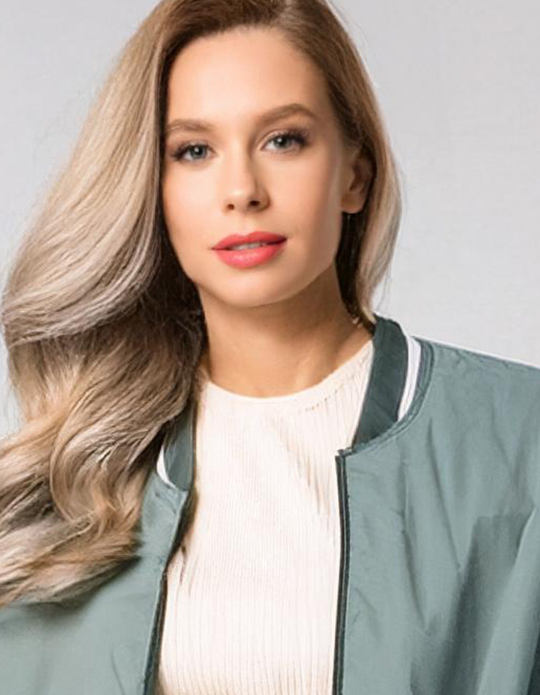 Seafoam Green Bomber Jacket 4