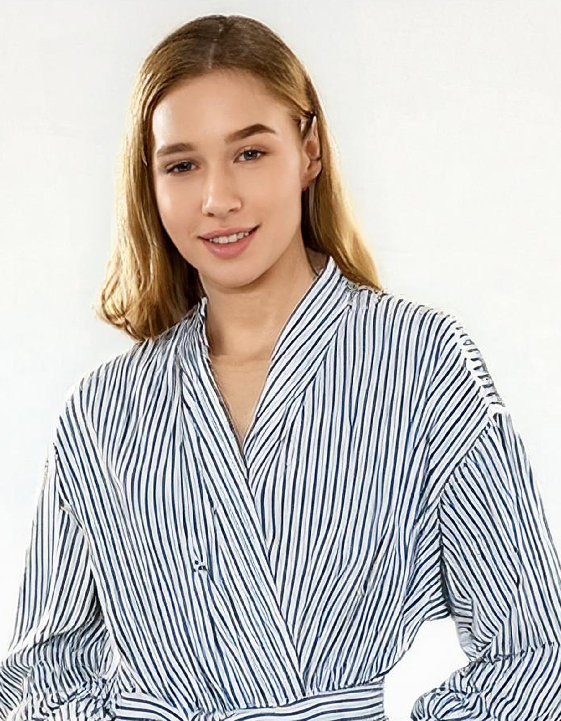 Sky Blue Serenity Wrap Dress 4