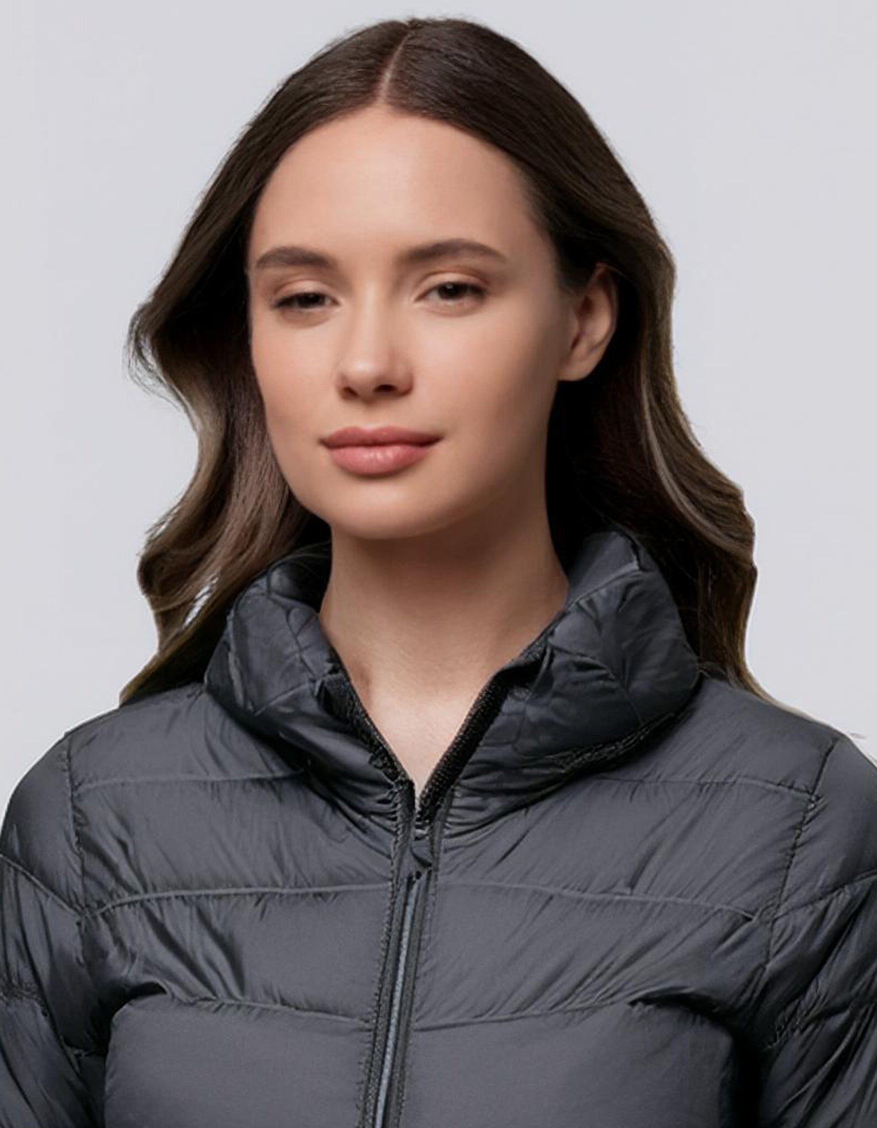 Sleek Black Fitted Puffer Jacket 4