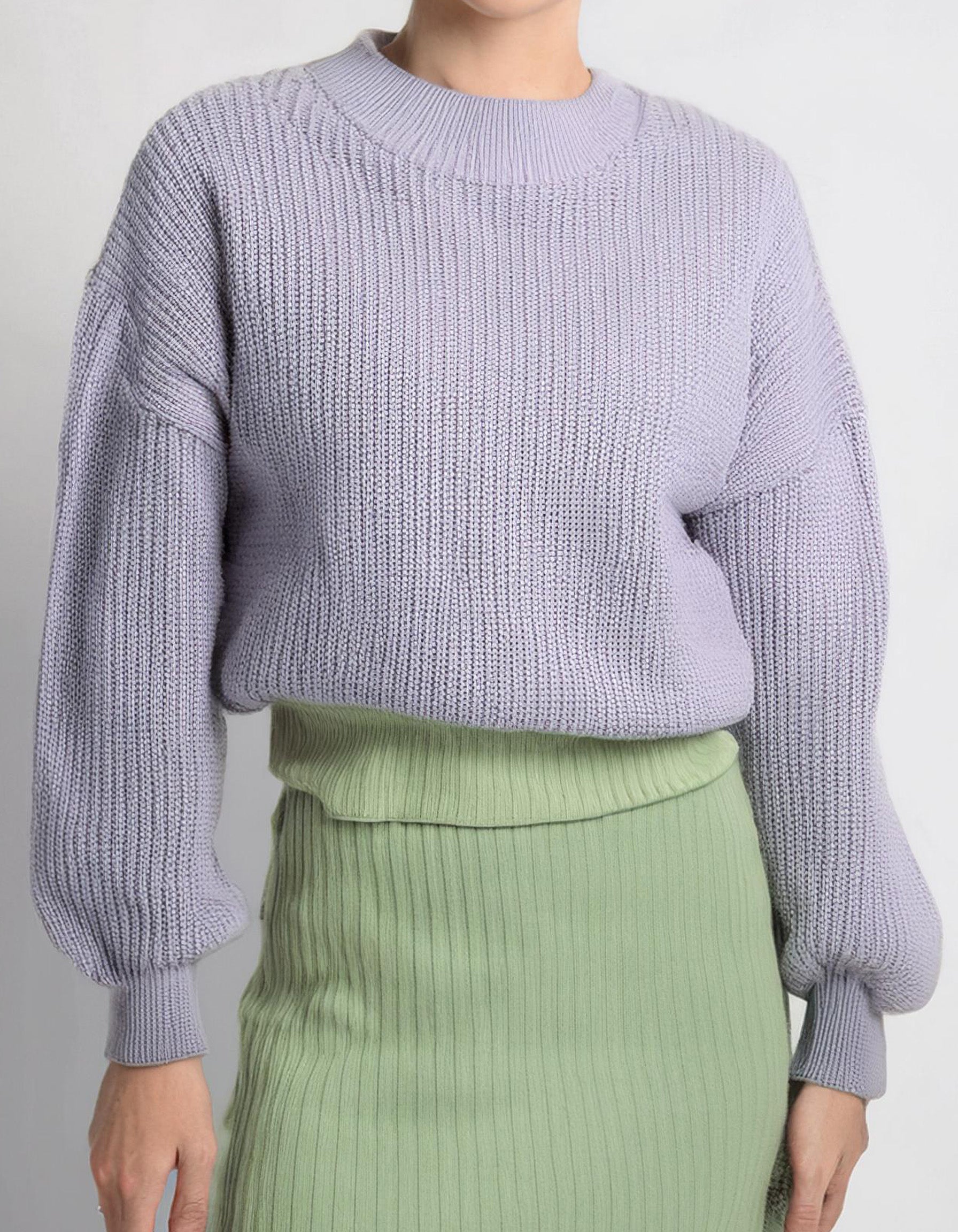 Soft Lilac Knit Pullover 2