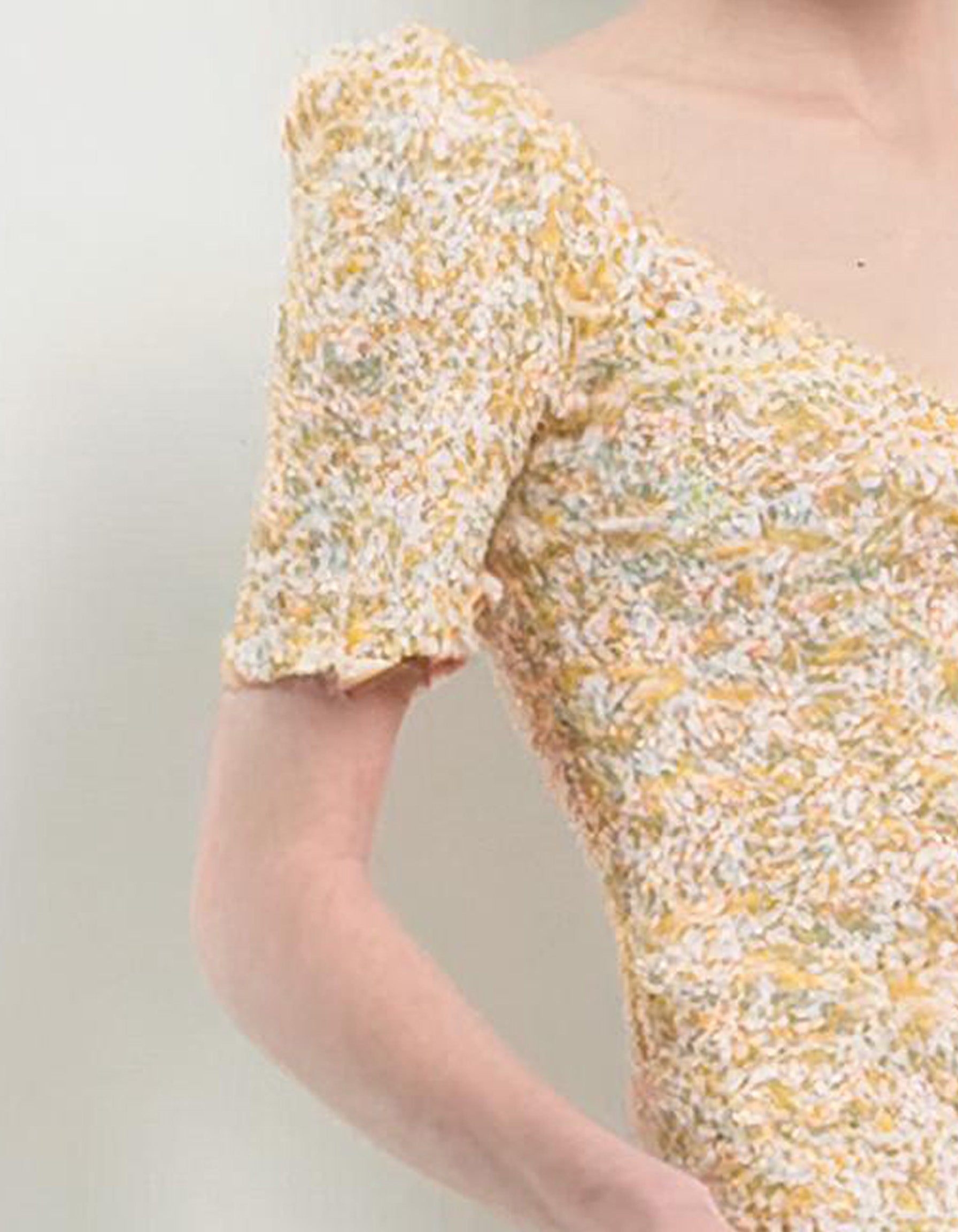 Soft Yellow Summer Midi Dress 3