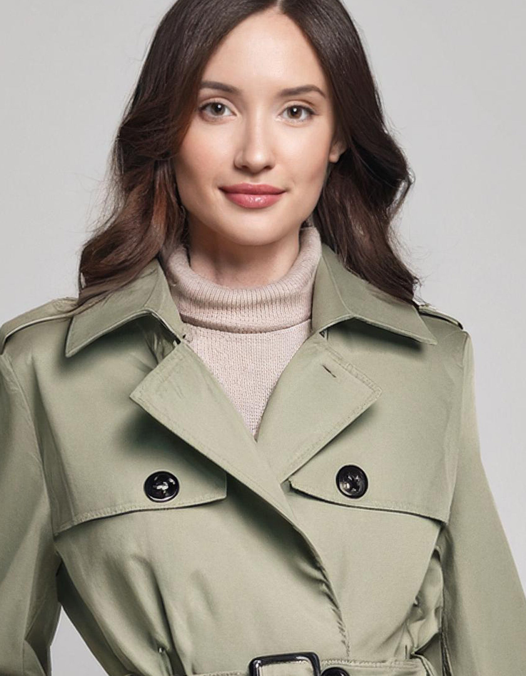 Stone Cropped Trench Coats 4