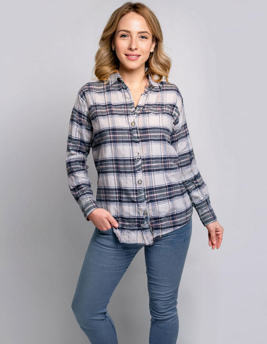 Striped Moonlight Flannel Shirt