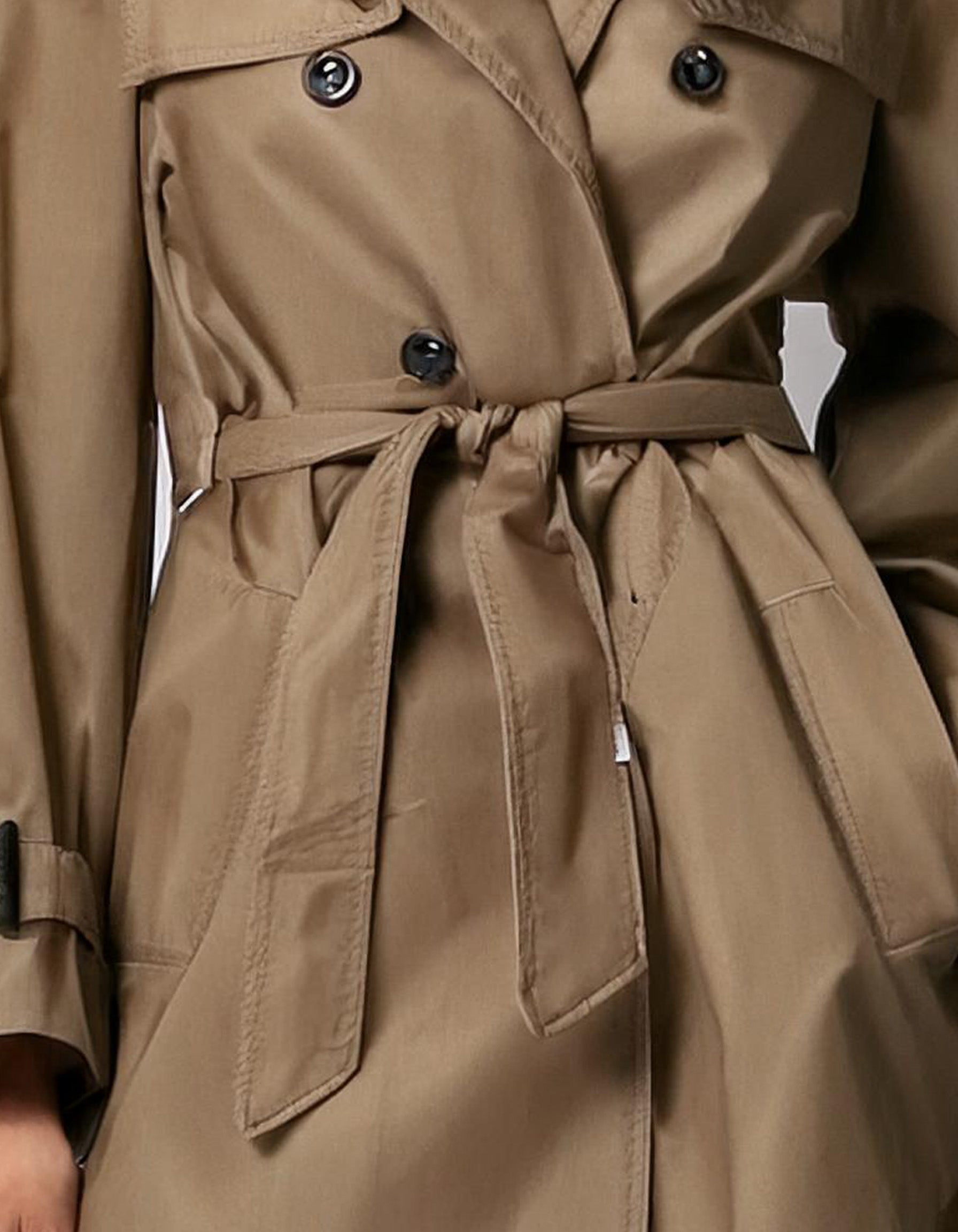Tan Belted Trench Coats 3