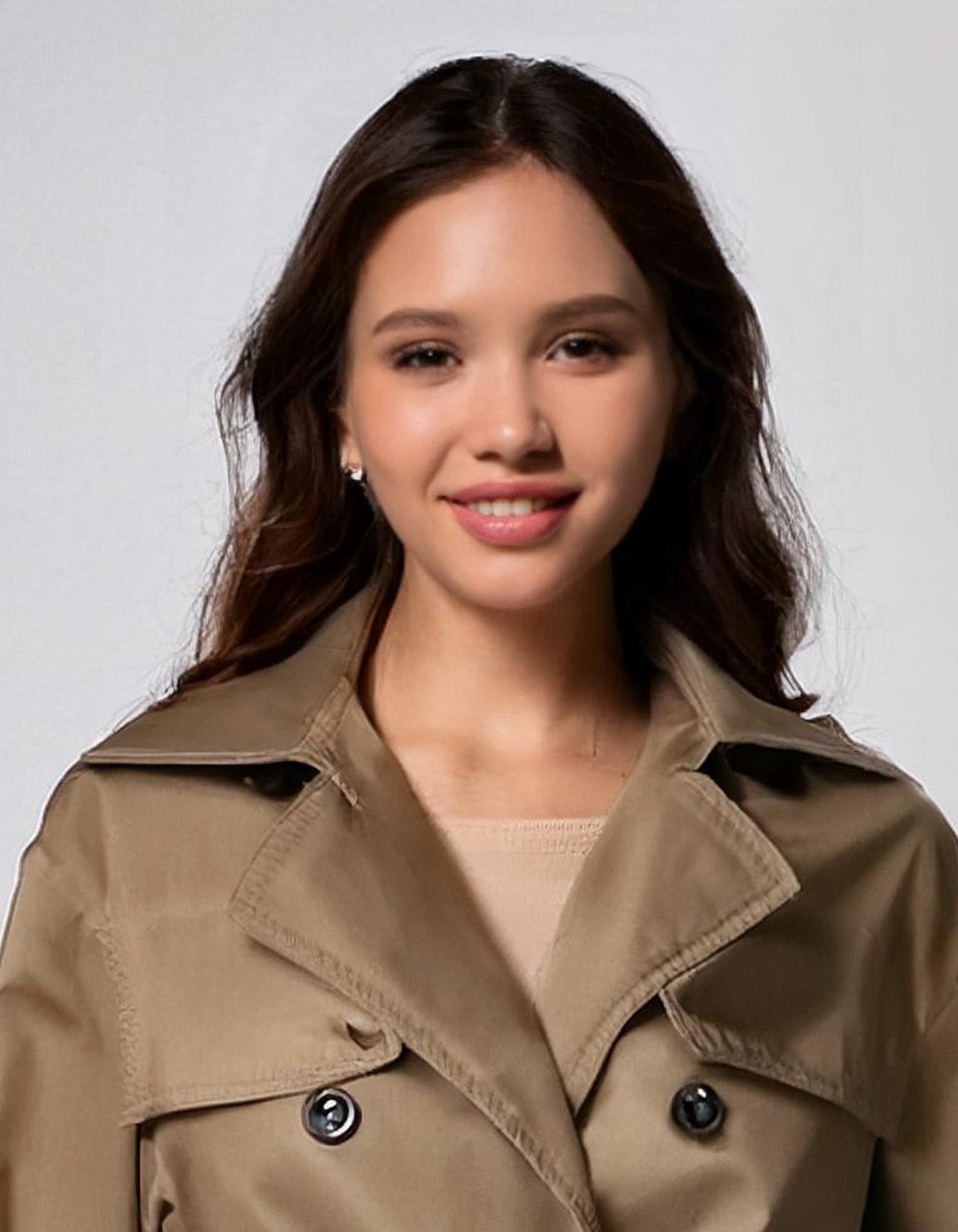 Tan Belted Trench Coats 4