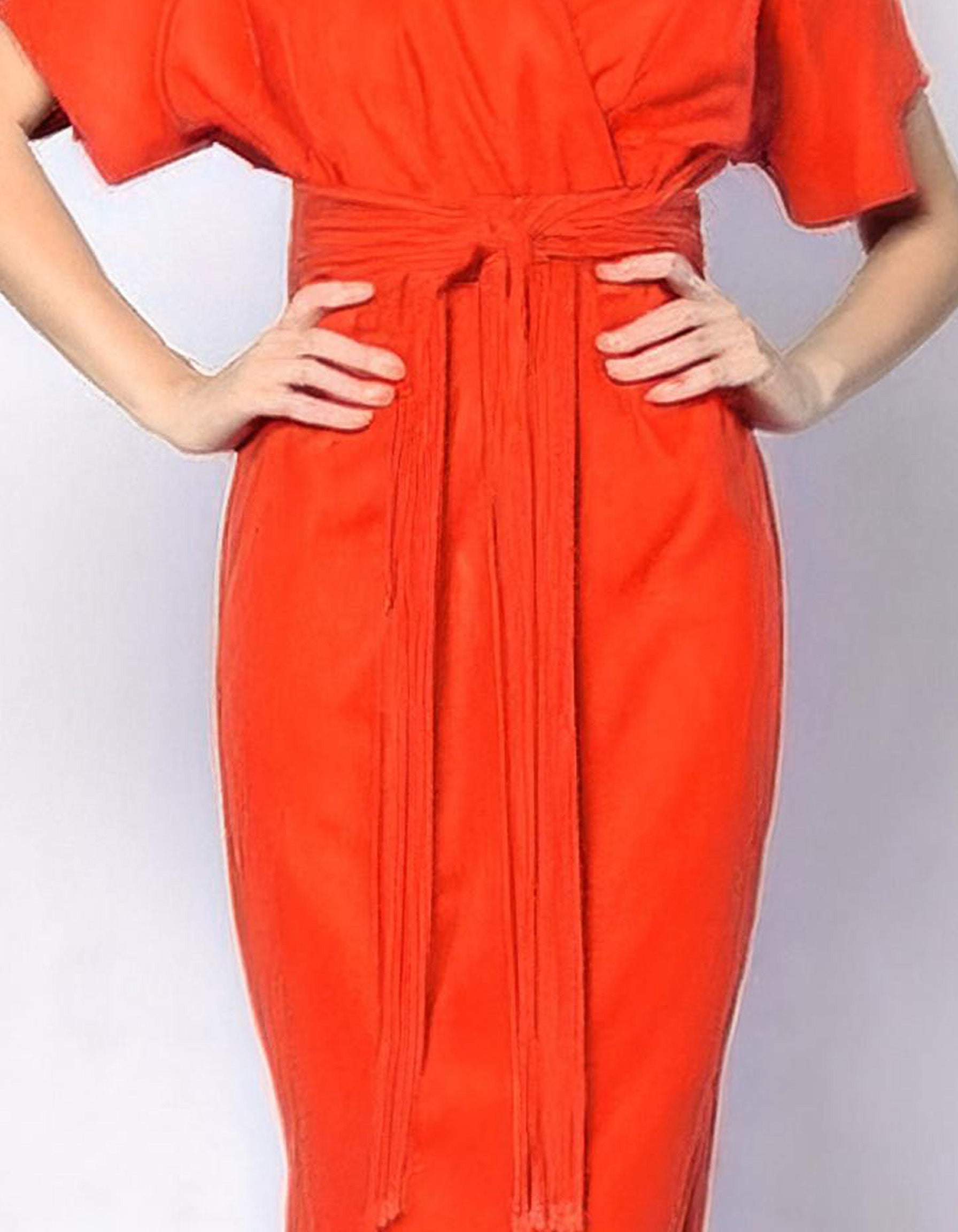 Tangerine Dream Wrap Dress 3