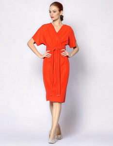 Tangerine Dream Wrap Dress