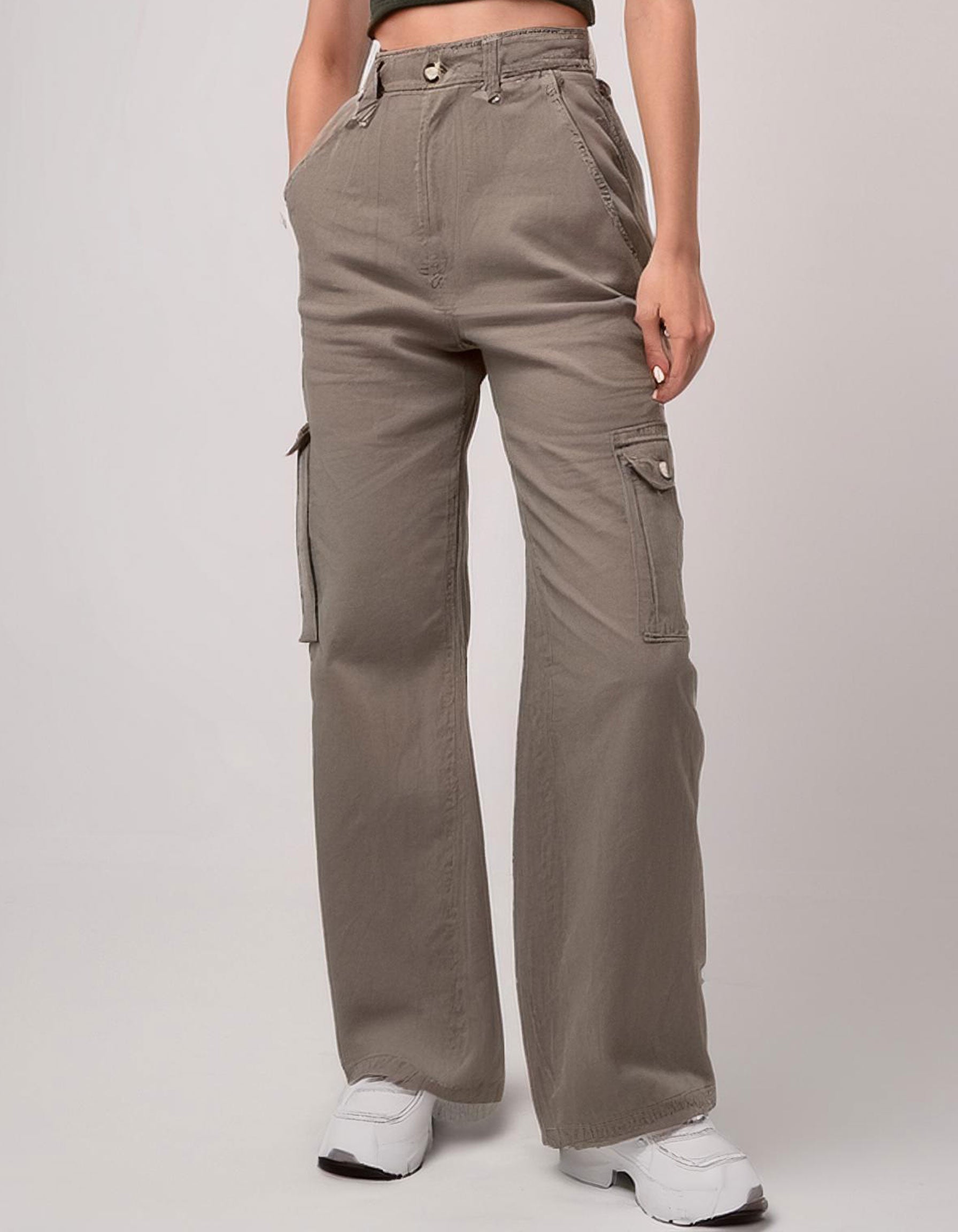 Taupe Cargo Pants 2