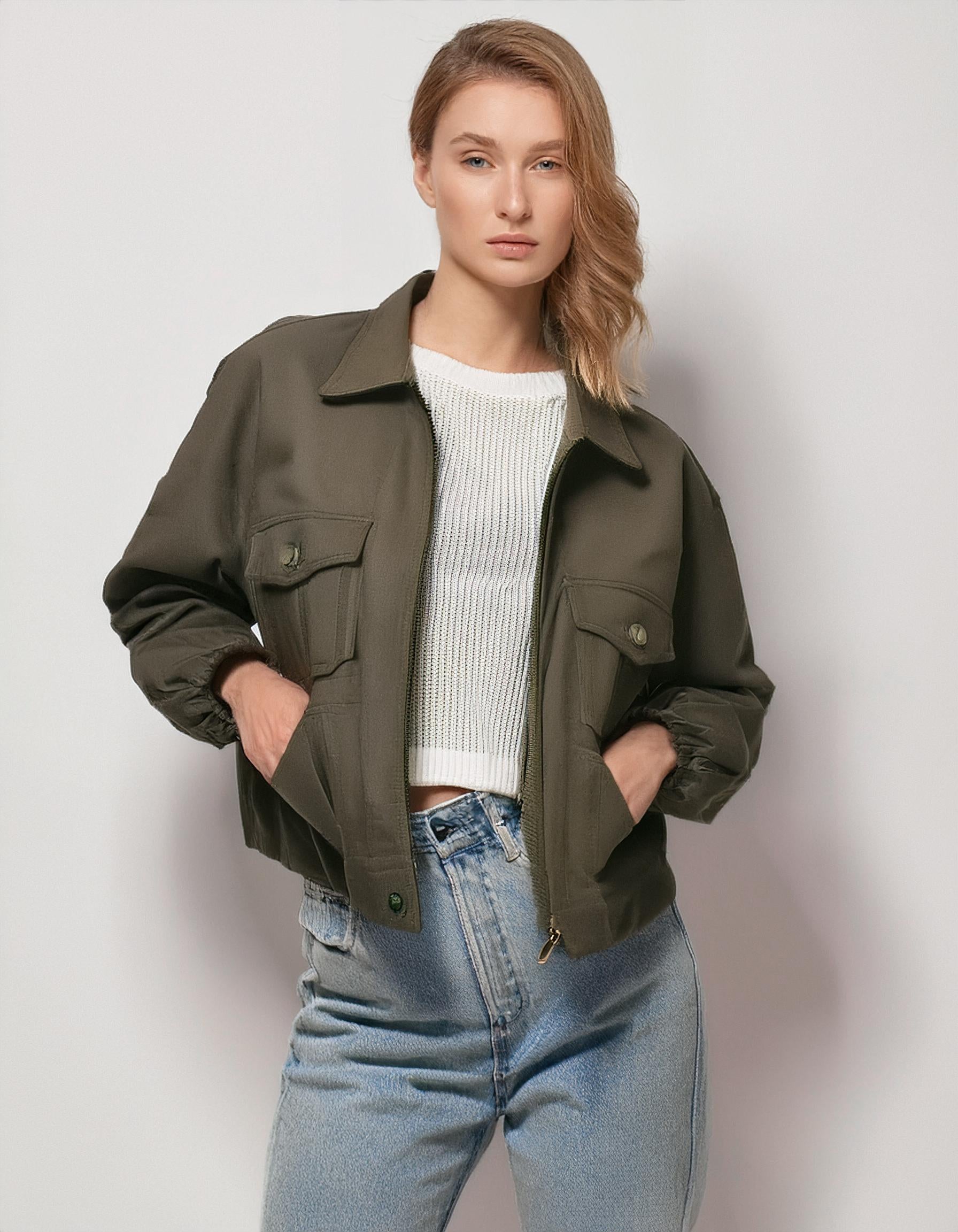 Taupe Everyday Bomber Jacket