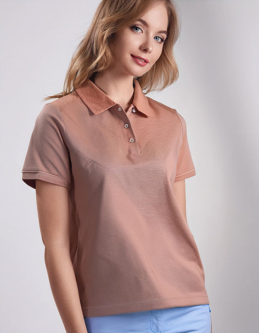 Taupe Short-Sleeve Polo Shirt