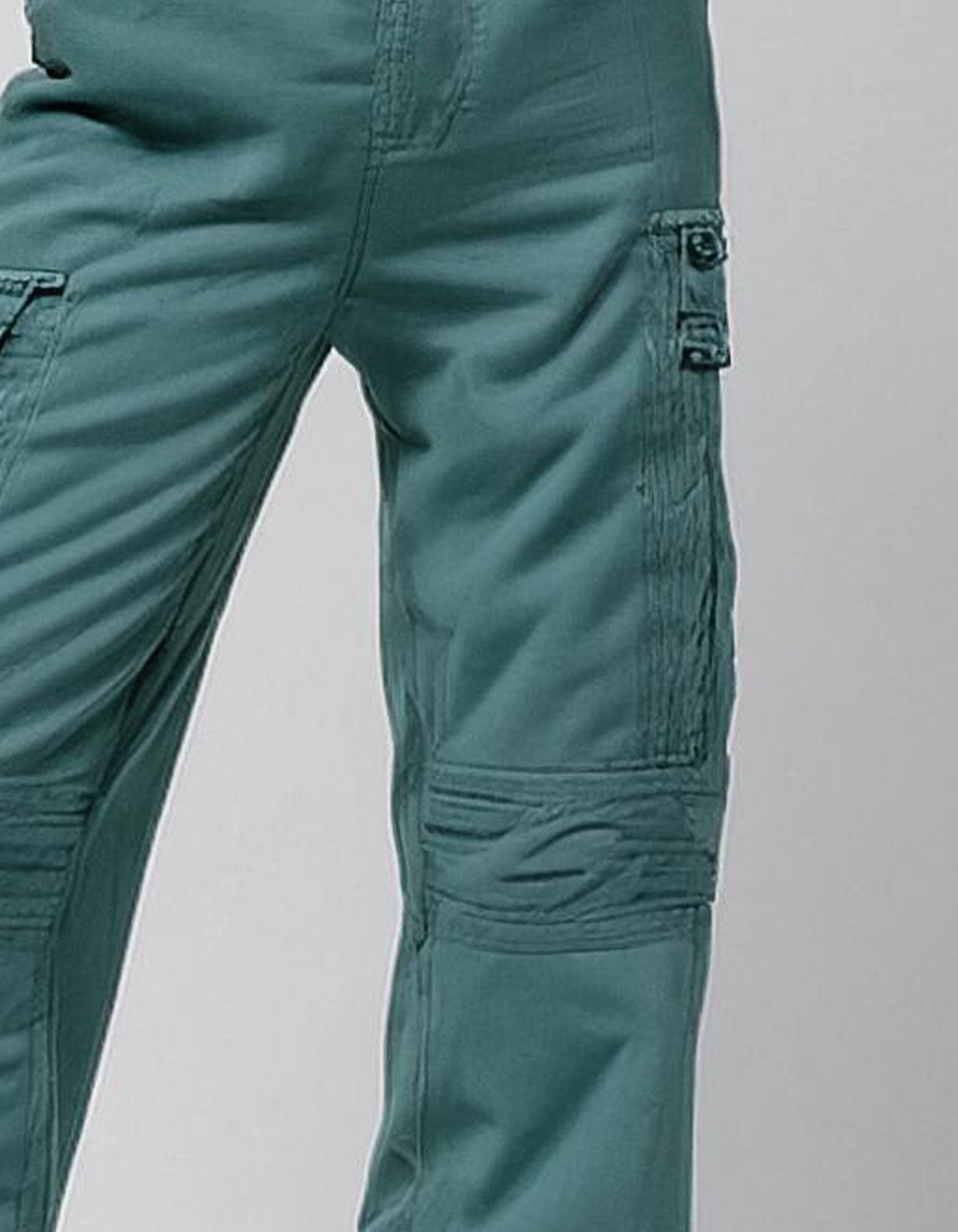 Teal Cargo Pants 4