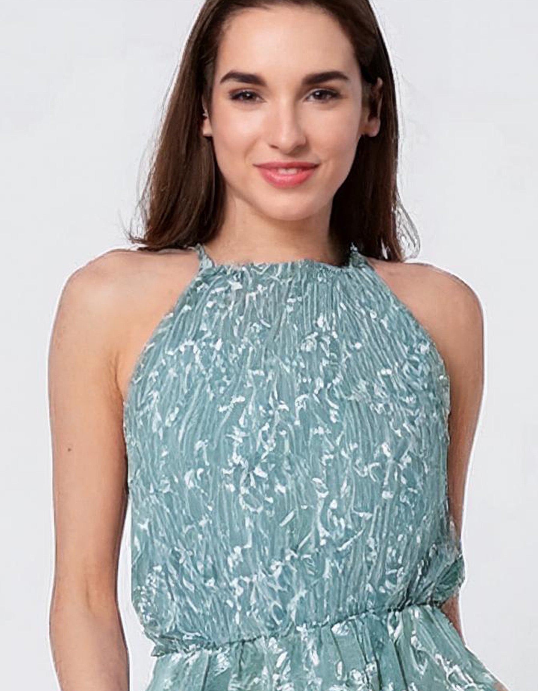 Turquoise Paisley Midi Dress 4