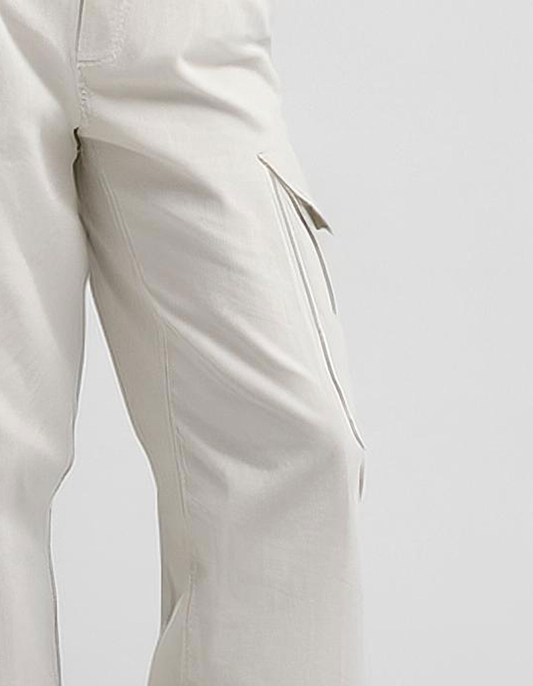 White Cargo Pants 4