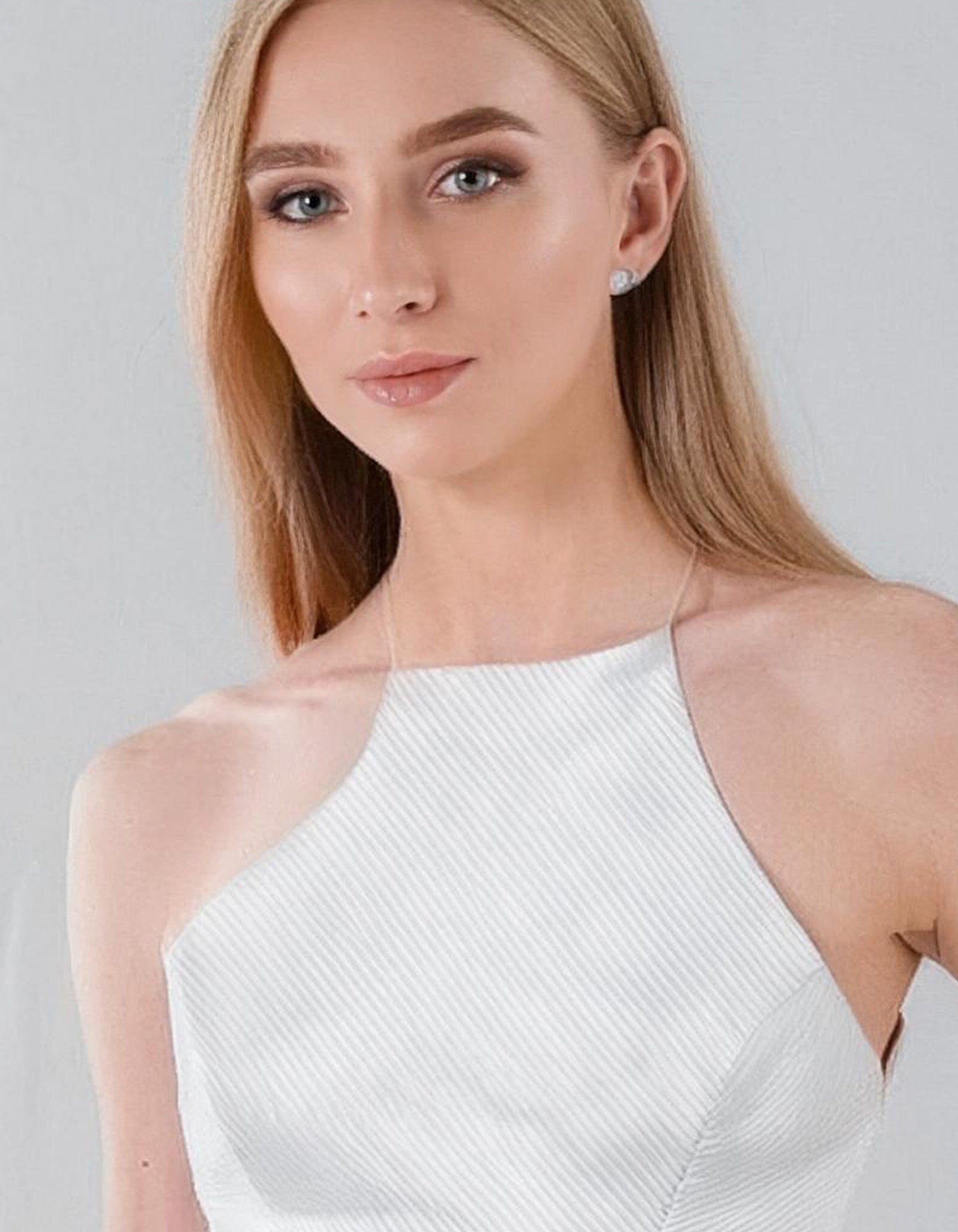 White Fit & Flare A-Line Summer Dress 4