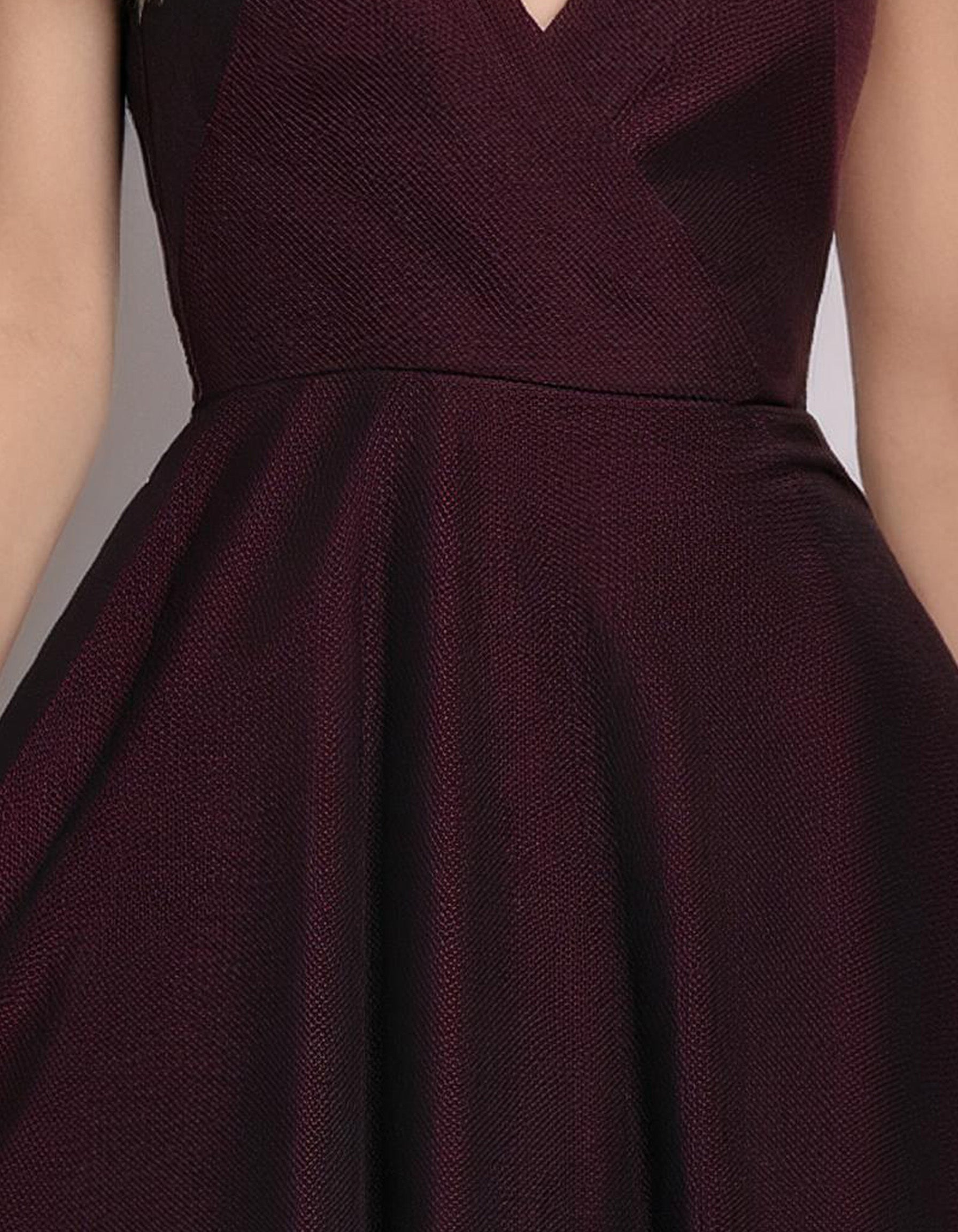 Wine Red Cocktail Dress 3
