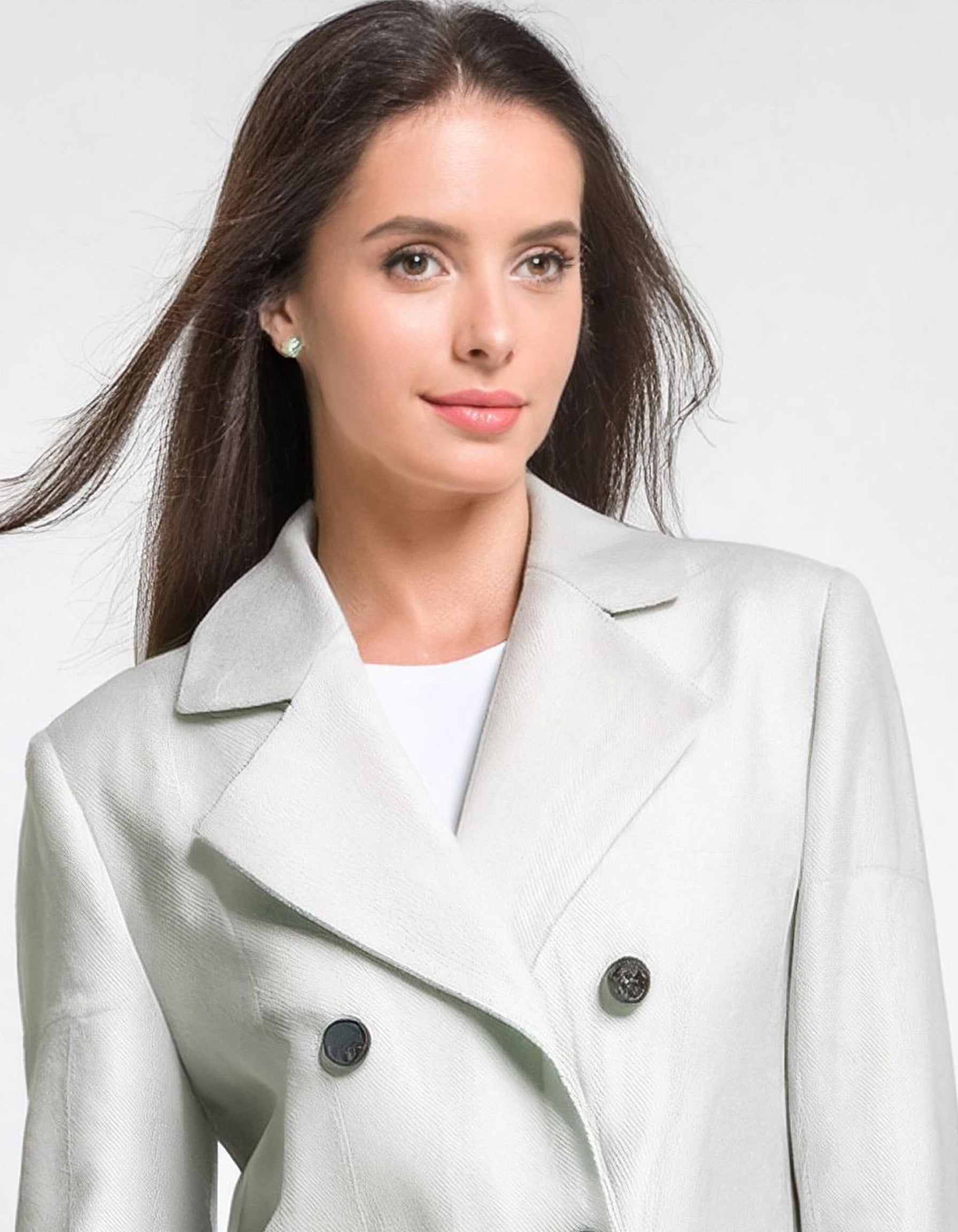 Winter White Wonder Peacoat 4