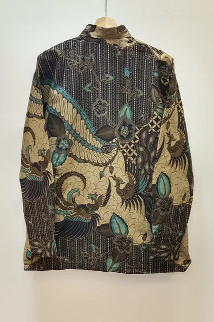 Men's Batik Shirt - Nature-Inspired | Long Sleeves